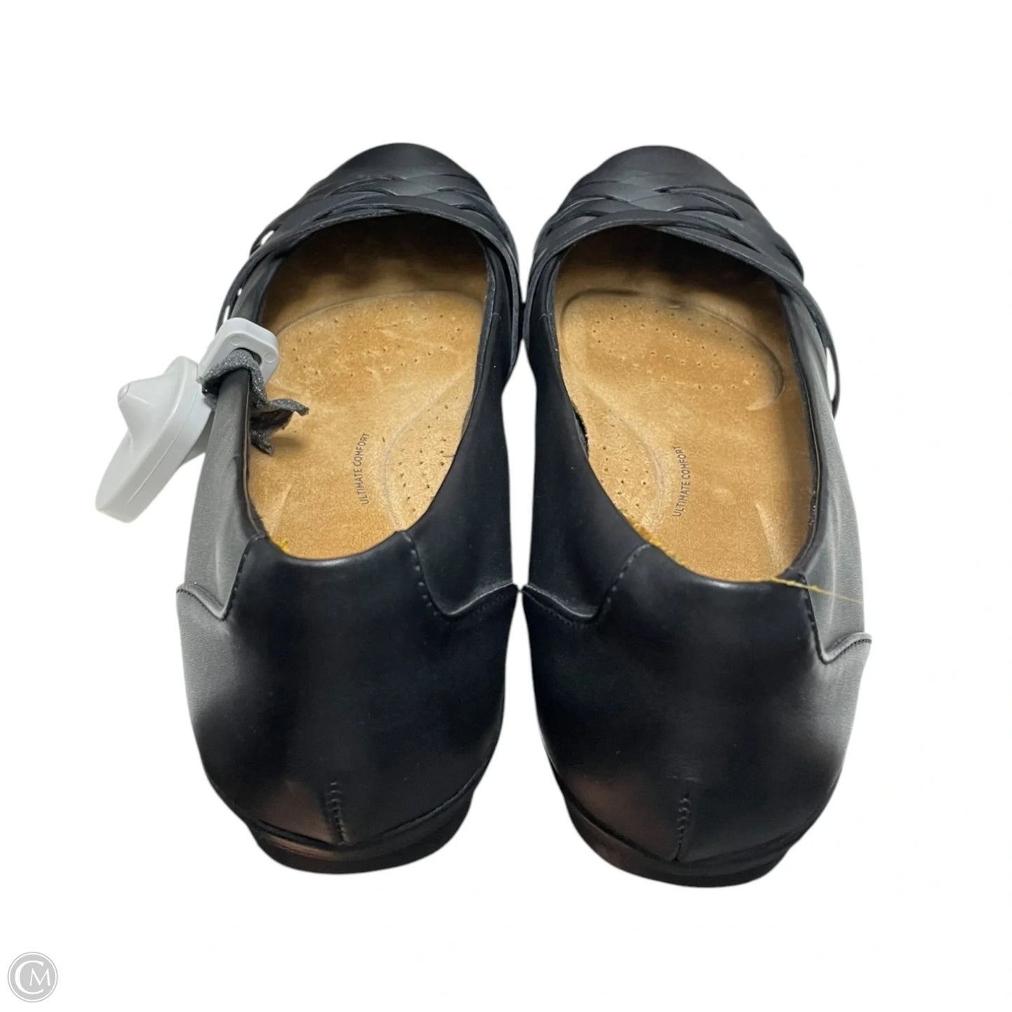Shoes Flats By Clarks In Black, Size: 10