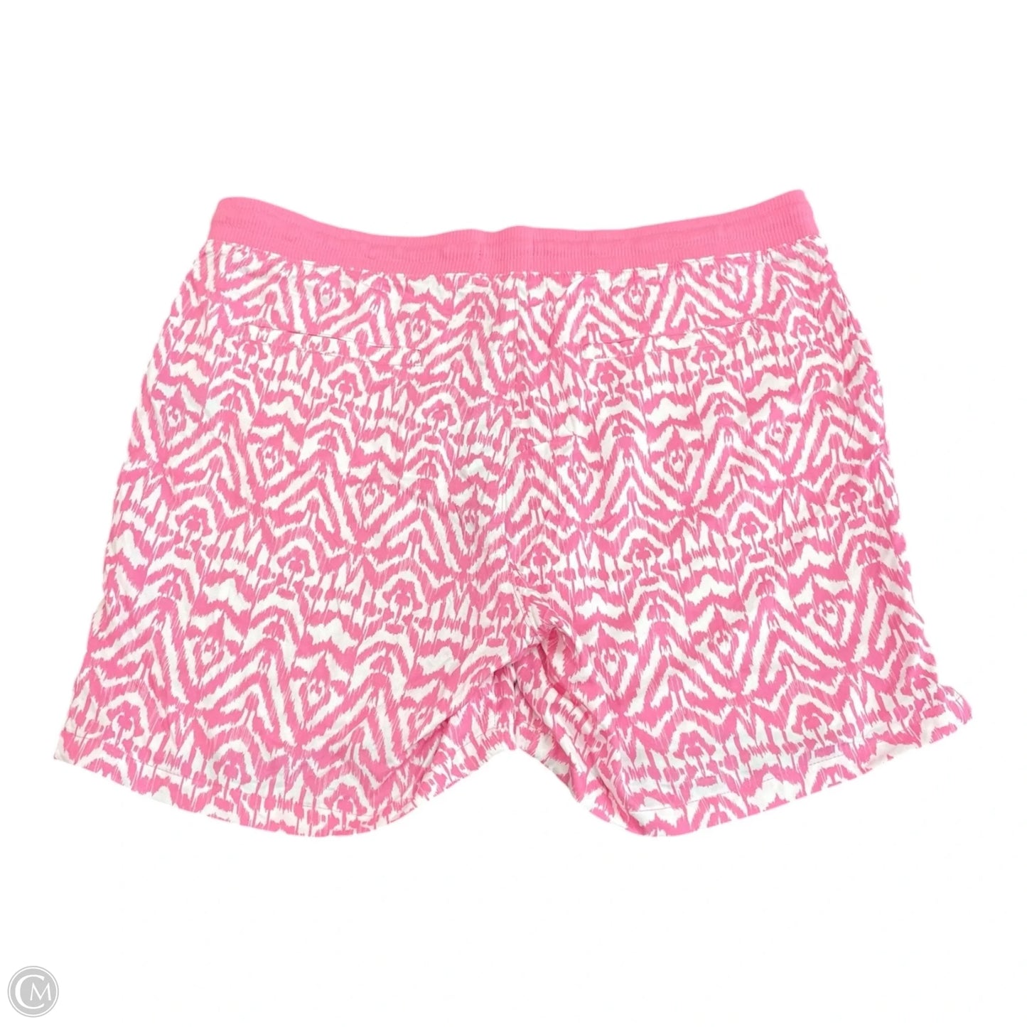 Shorts By Caribbean Joe In Pink & White, Size: L