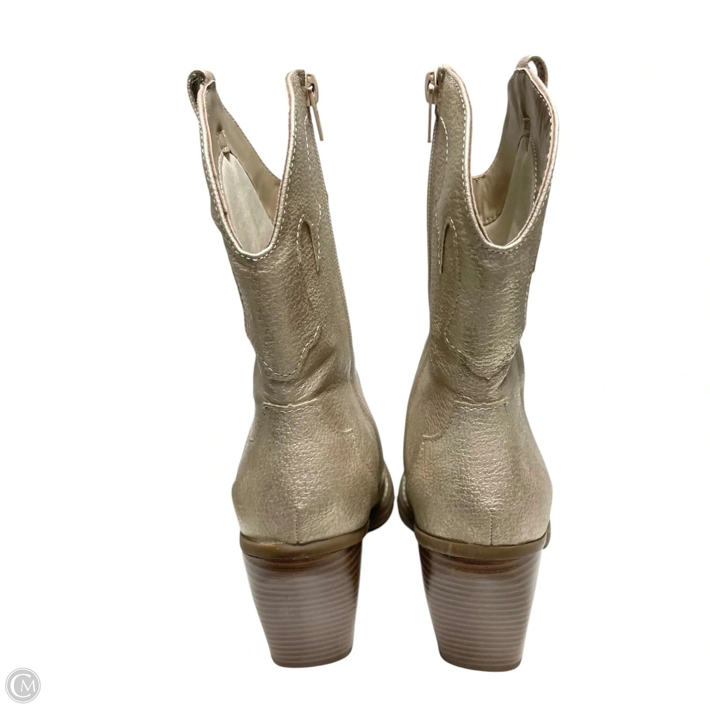 Boots Western By Mix No 6 In Gold, Size: 6.5