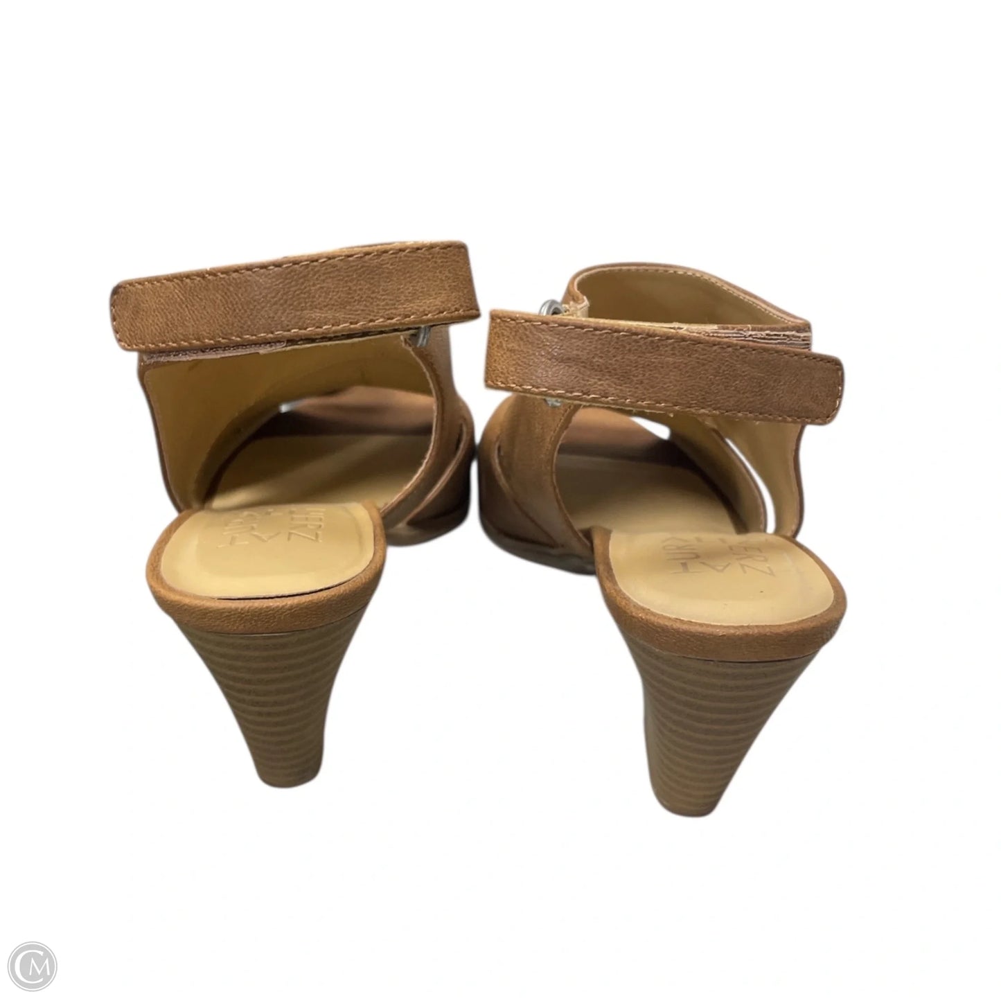 Sandals Heels Wedge By Naturalizer In Brown, Size: 7