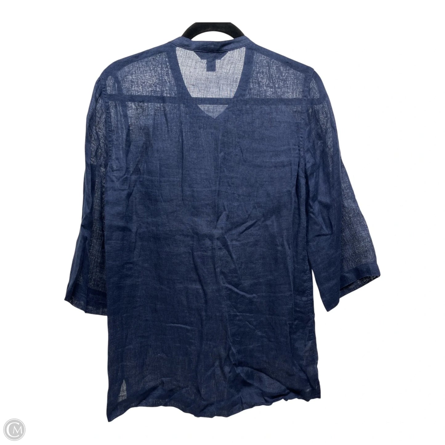 Top 3/4 Sleeve By Tommy Bahama In Navy, Size: M