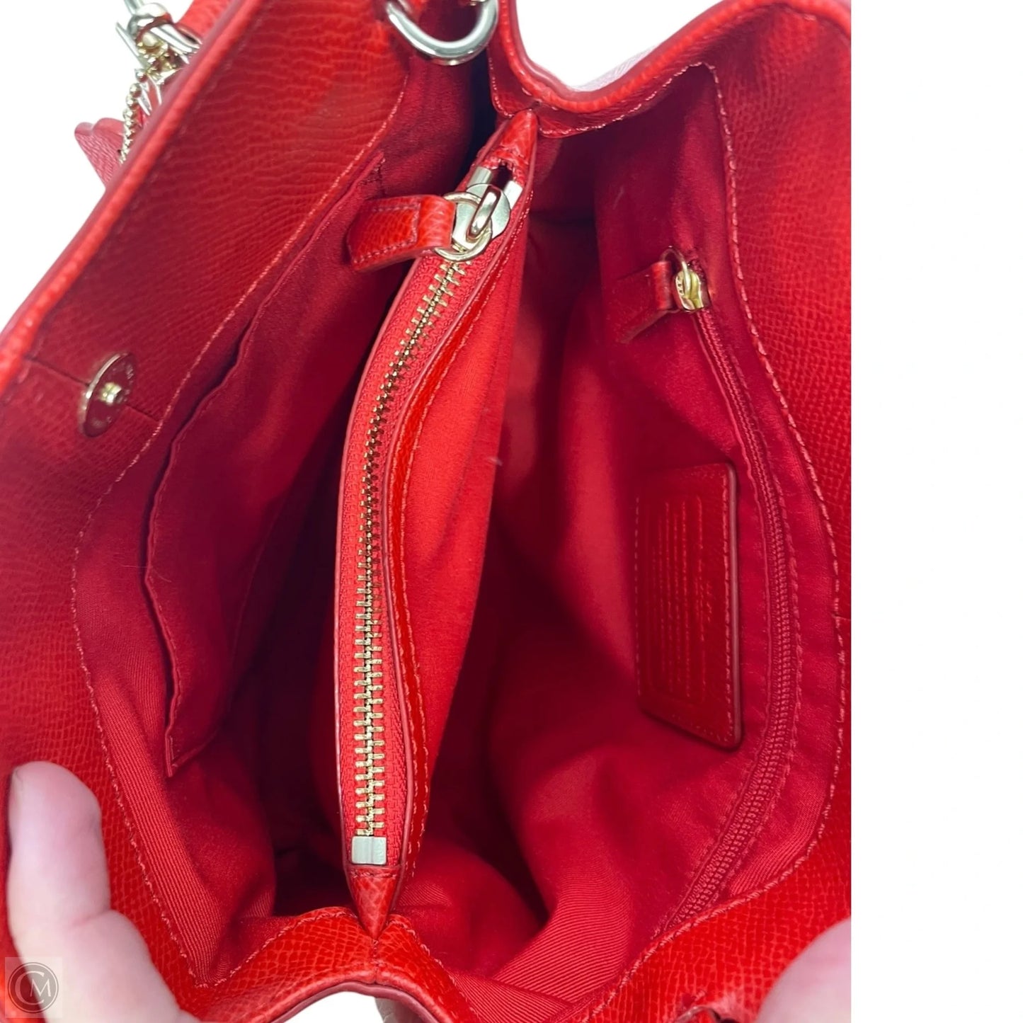 Handbag Designer By Coach, Size: Small