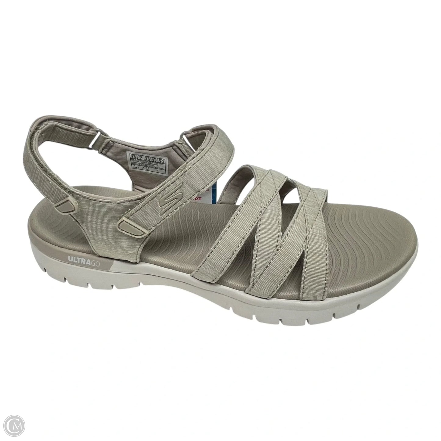 Sandals Flats By Skechers In Beige, Size: 10