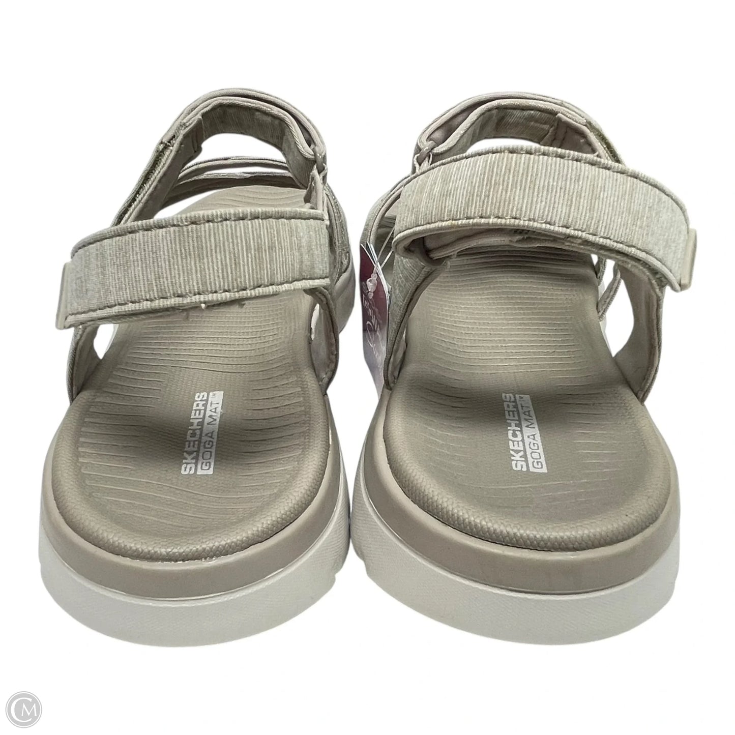 Sandals Flats By Skechers In Beige, Size: 10