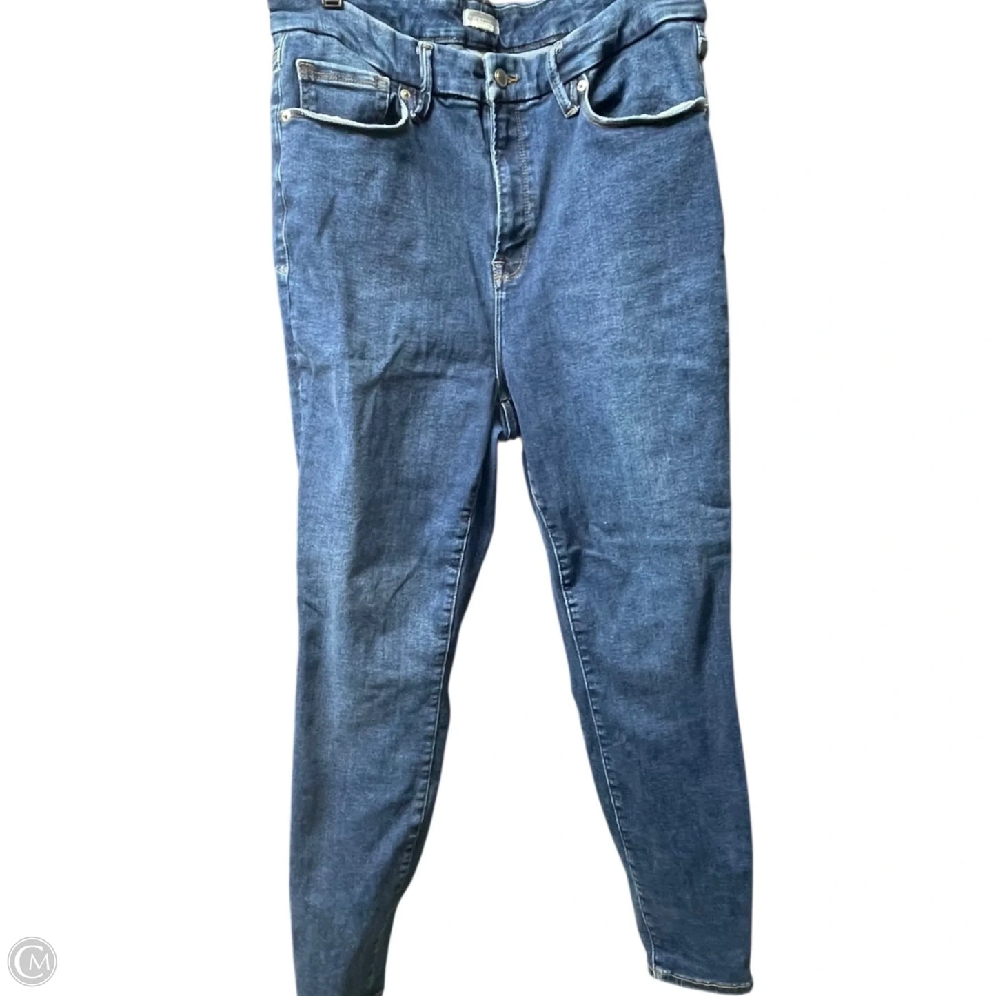 Jeans Skinny By Good American In Blue Denim, Size: 14