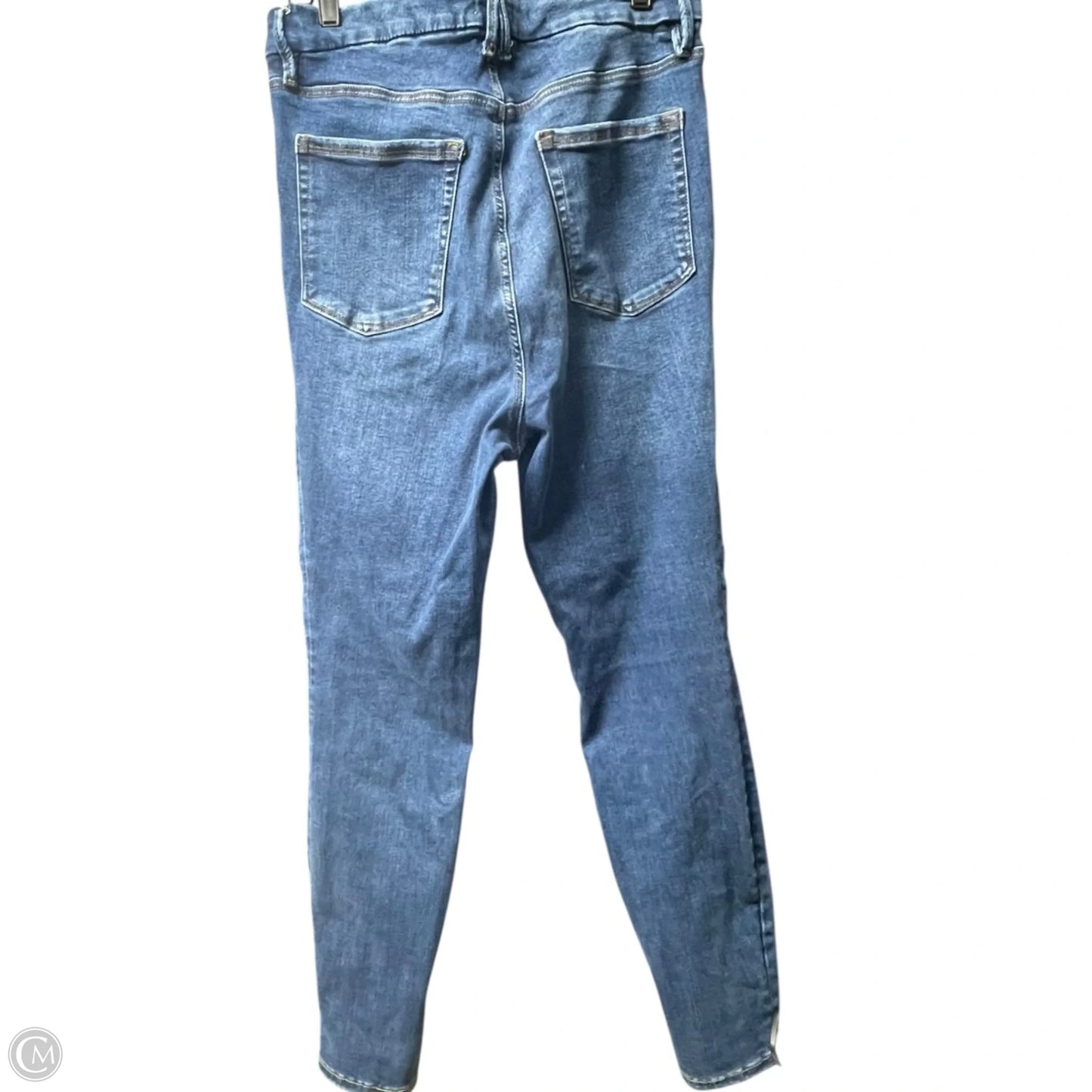 Jeans Skinny By Good American In Blue Denim, Size: 14