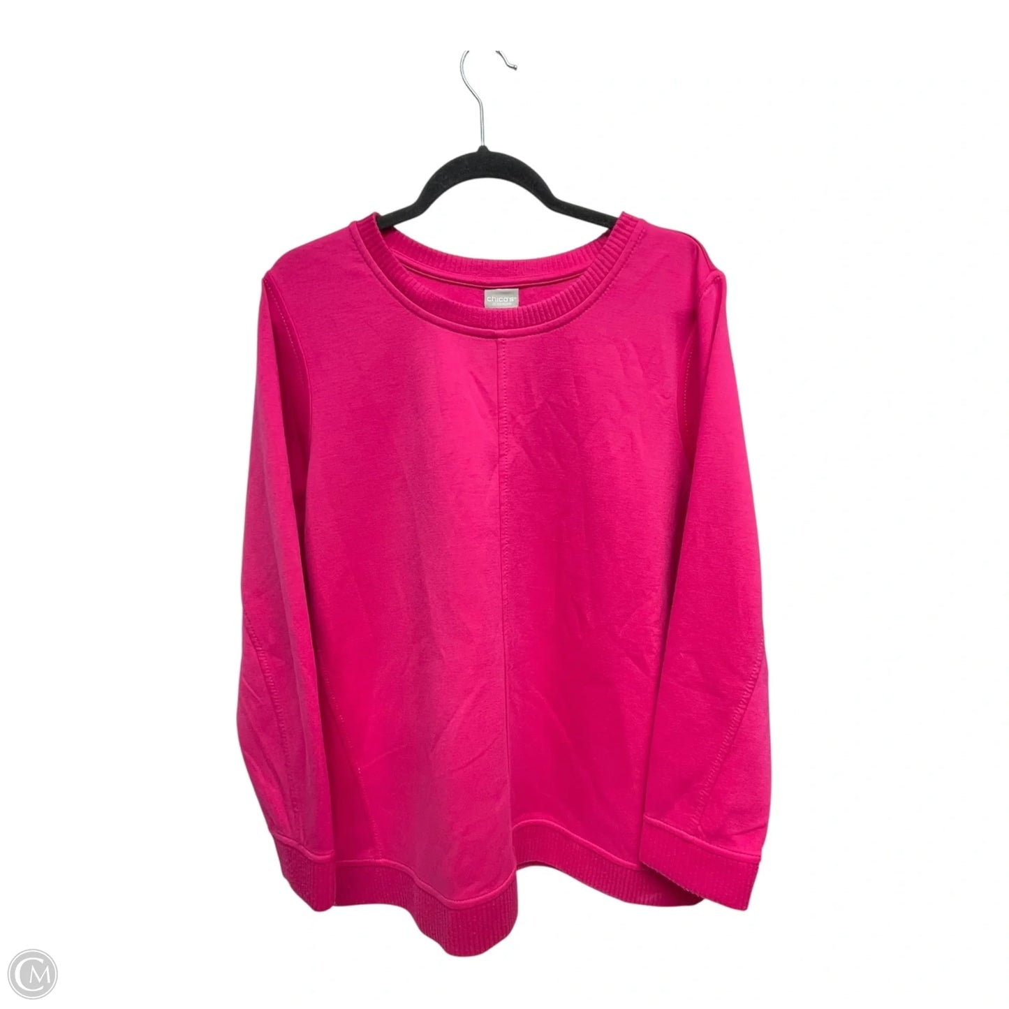 Sweatshirt Crewneck By Chicos Private Collection In Pink, Size: L