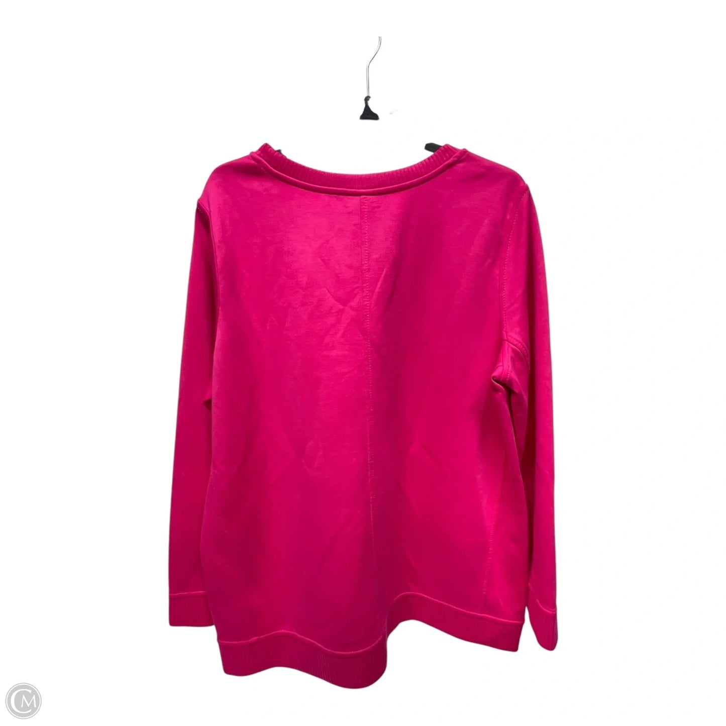 Sweatshirt Crewneck By Chicos Private Collection In Pink, Size: L