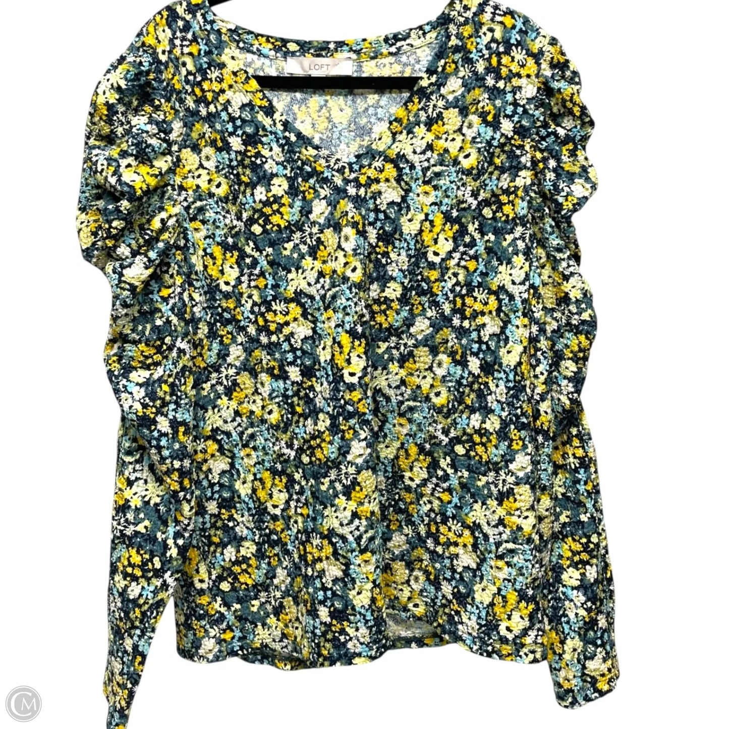 Top Long Sleeve By Loft In Floral Print, Size: Xl