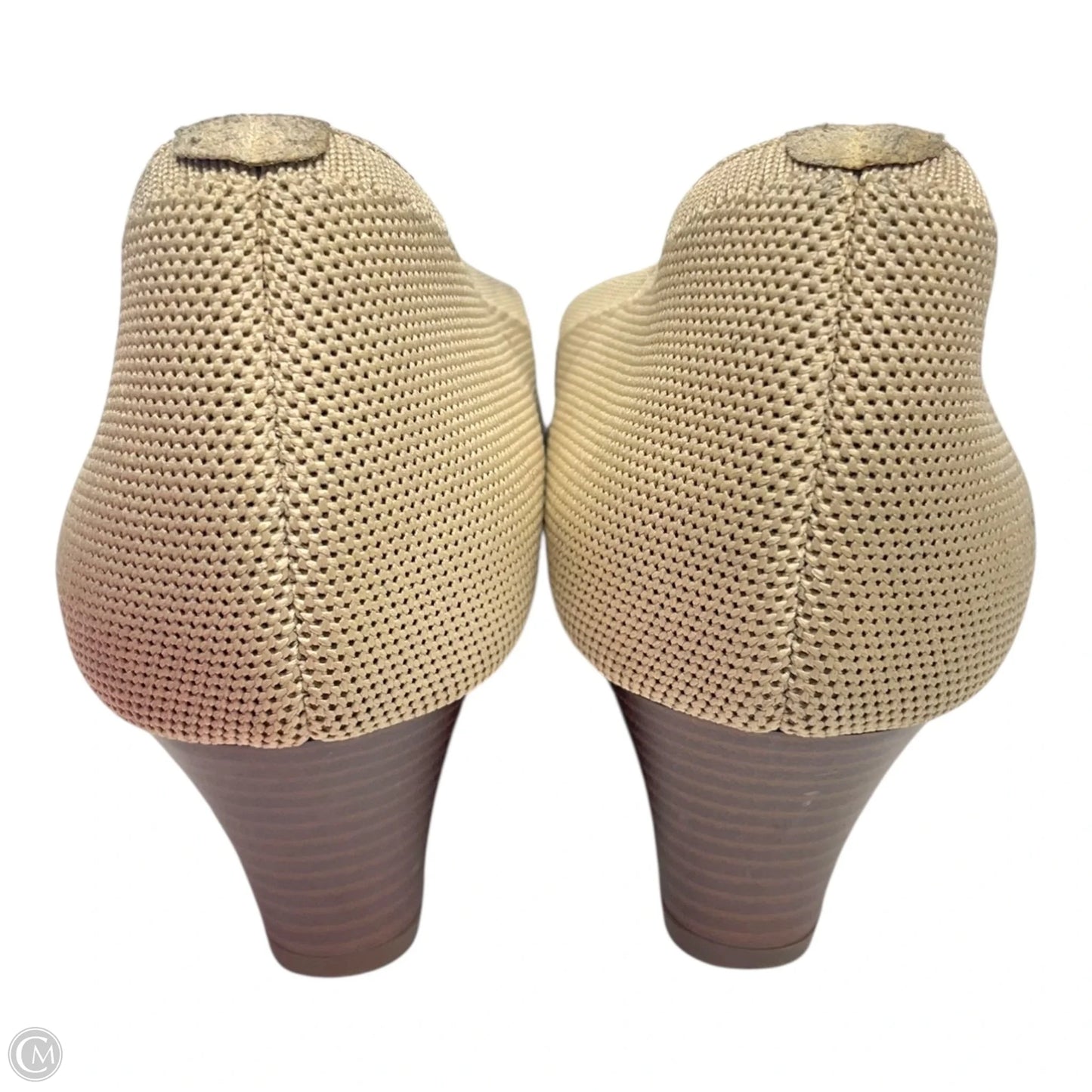 Shoes Heels Wedge By VIVAIA In Beige, Size: 10.5