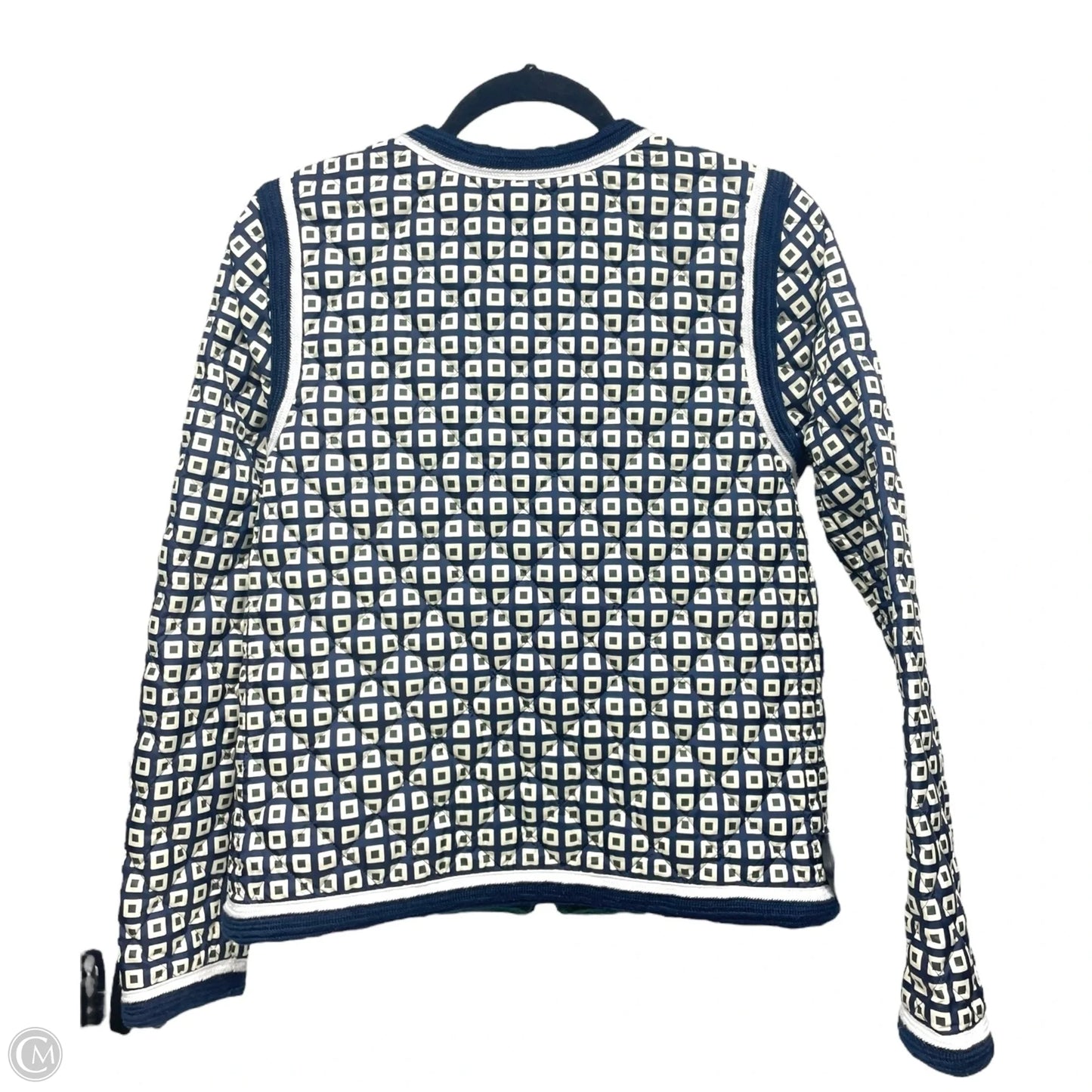 Jacket Designer By Tory Burch In Blue & Green, Size: Xs