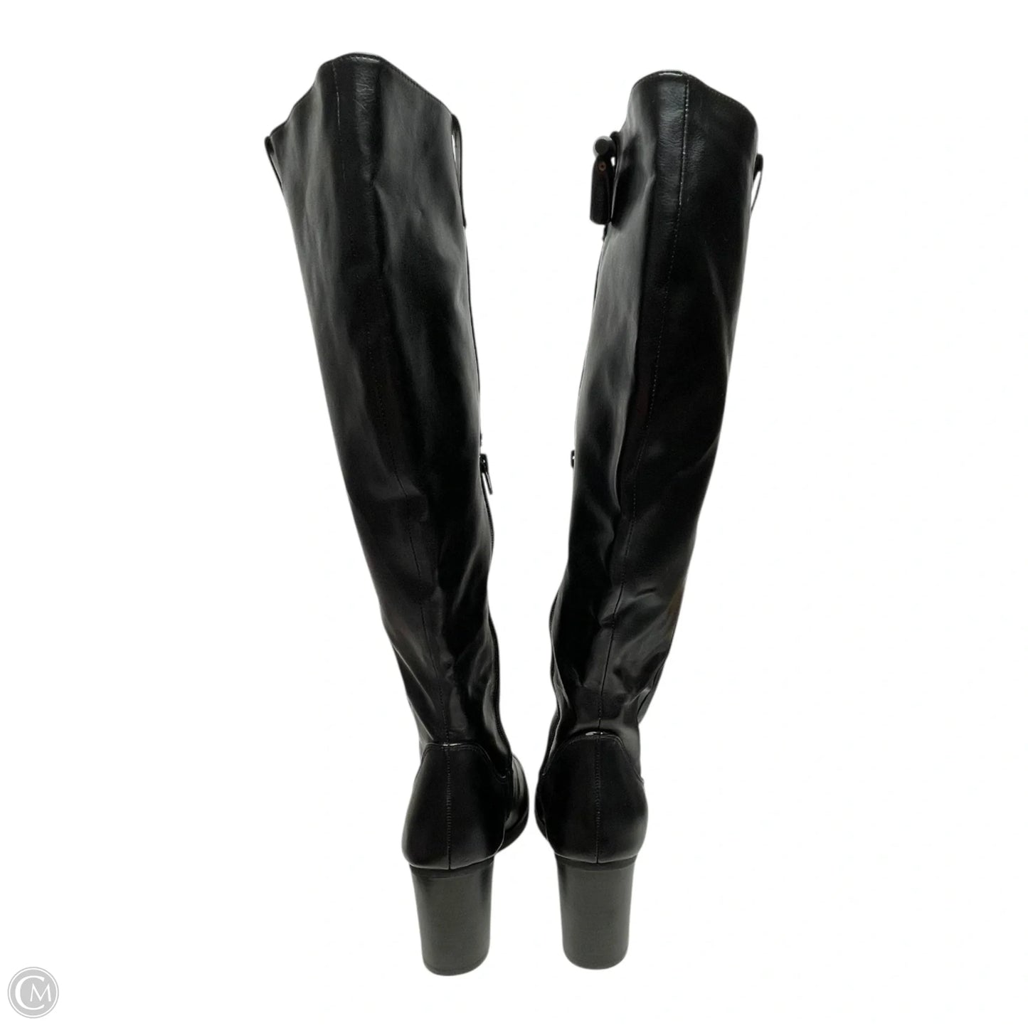 Boots Knee Heels By Dexflex In Black, Size: 9.5