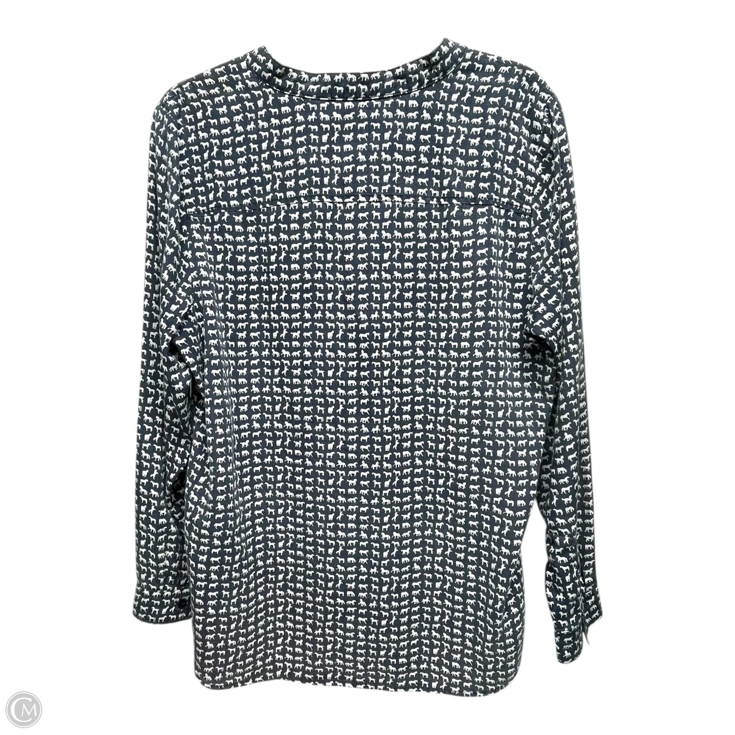 Top Long Sleeve By Liz Claiborne In Multi-colored, Size: L