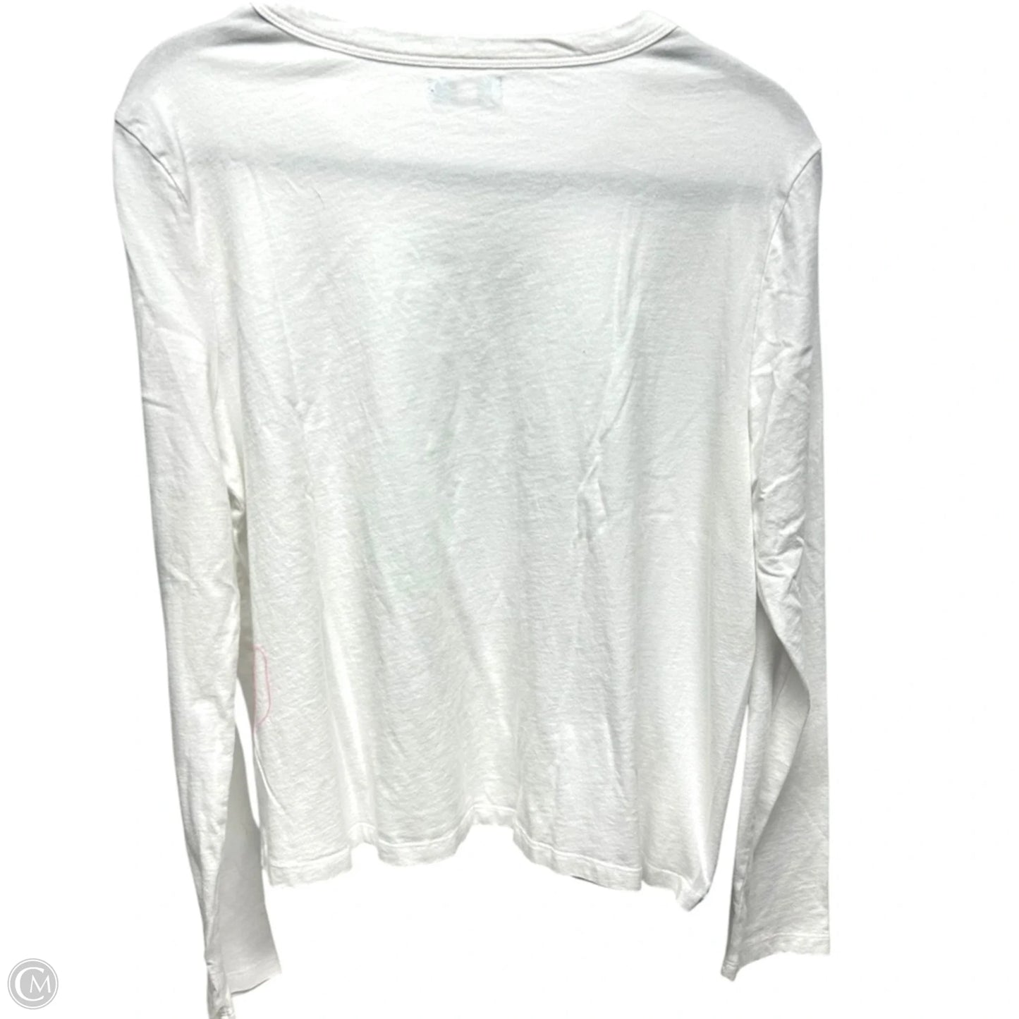 Top Long Sleeve Designer By LIANA In White, Size: L