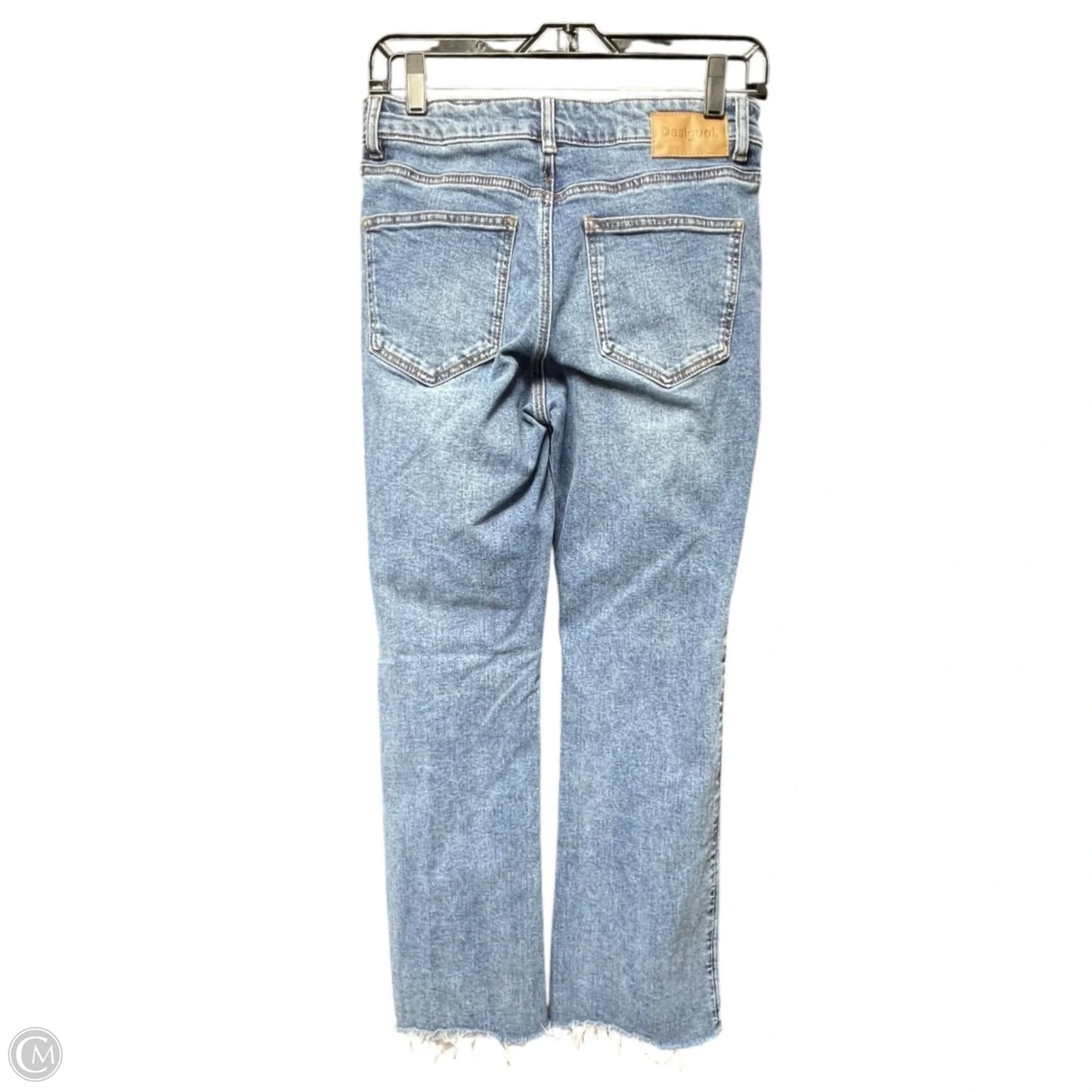 Jeans Boot Cut By Desigual In Blue Denim, Size: 8