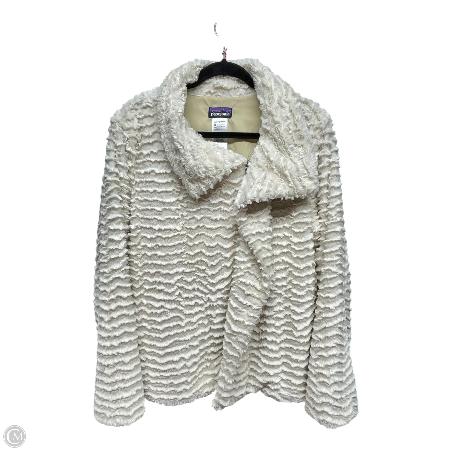 Jacket Faux Fur & Sherpa By Patagonia In Cream, Size: Xl