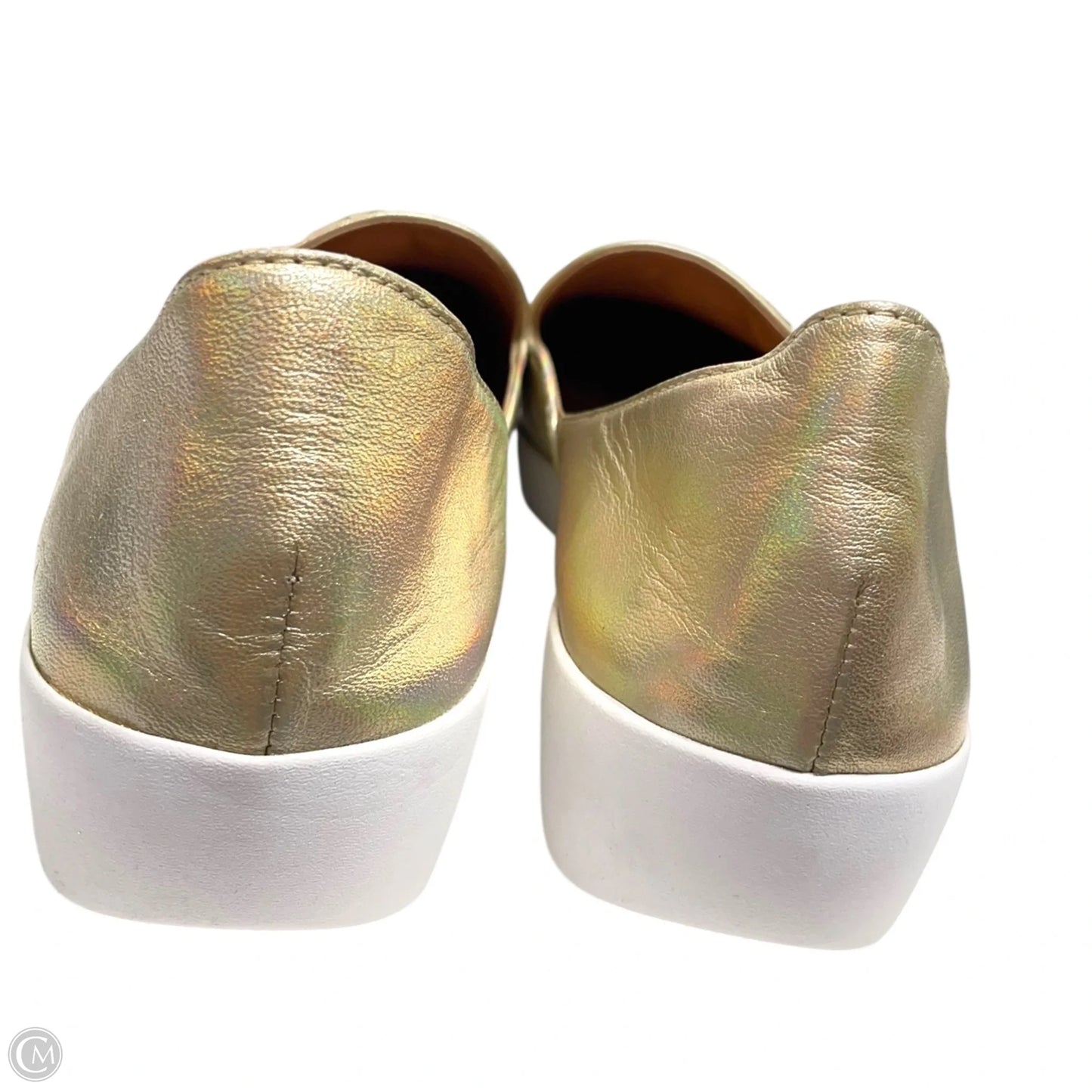 Shoes Flats By Fitflop In Gold, Size: 9
