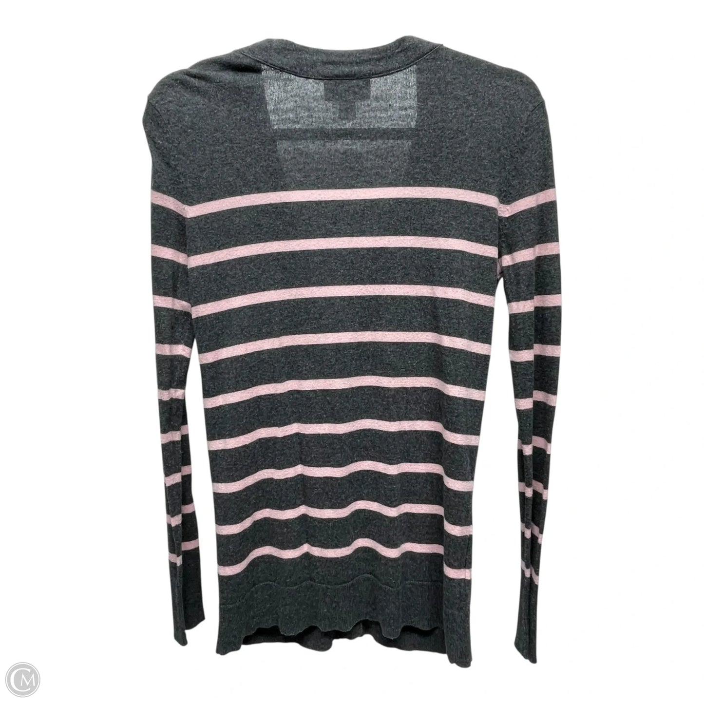 Cardigan By Loft In Striped Pattern, Size: S