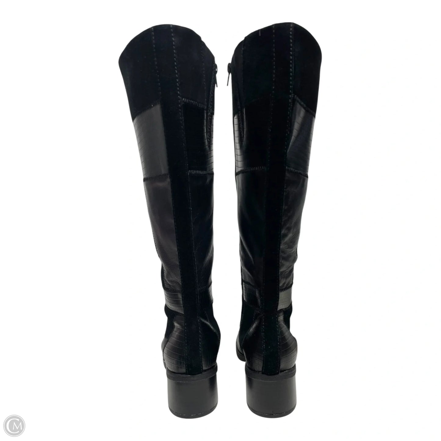 Boots Mid-calf Heels By Clarks In Black, Size: 6