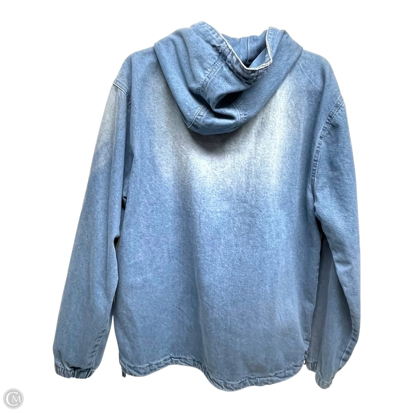 Sweatshirt Hoodie By swank a posh In Blue Denim, Size: Xl
