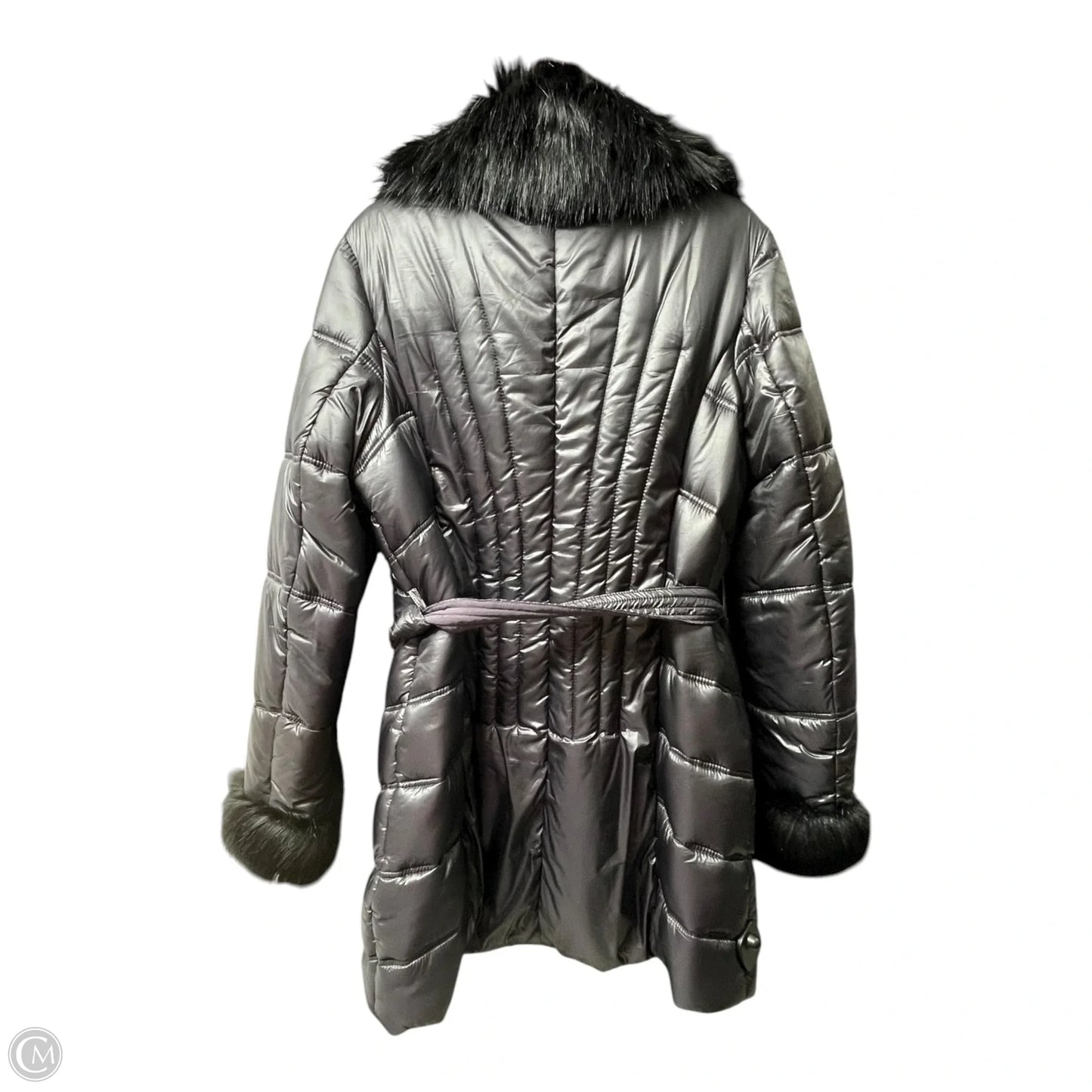 Coat Puffer & Quilted By Via Spiga In Black, Size: Xl