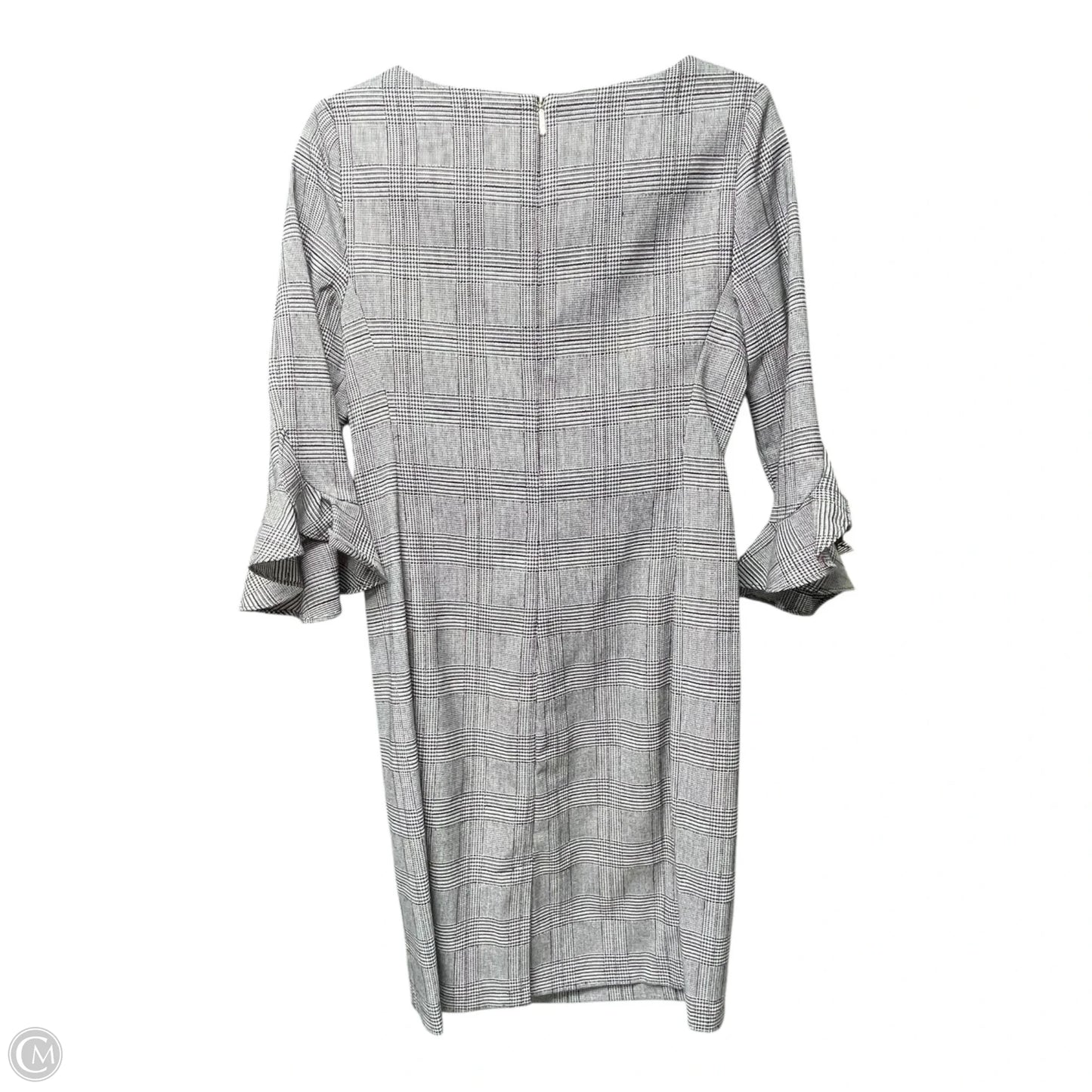 Dress Designer By Karl Lagerfeld In Plaid Pattern, Size: 4