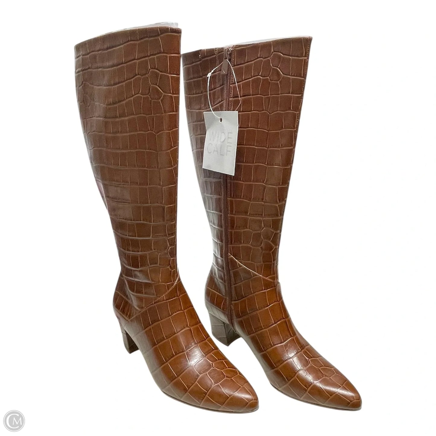 Boots Mid-calf Heels By Naturalizer In Brown, Size: 6.5