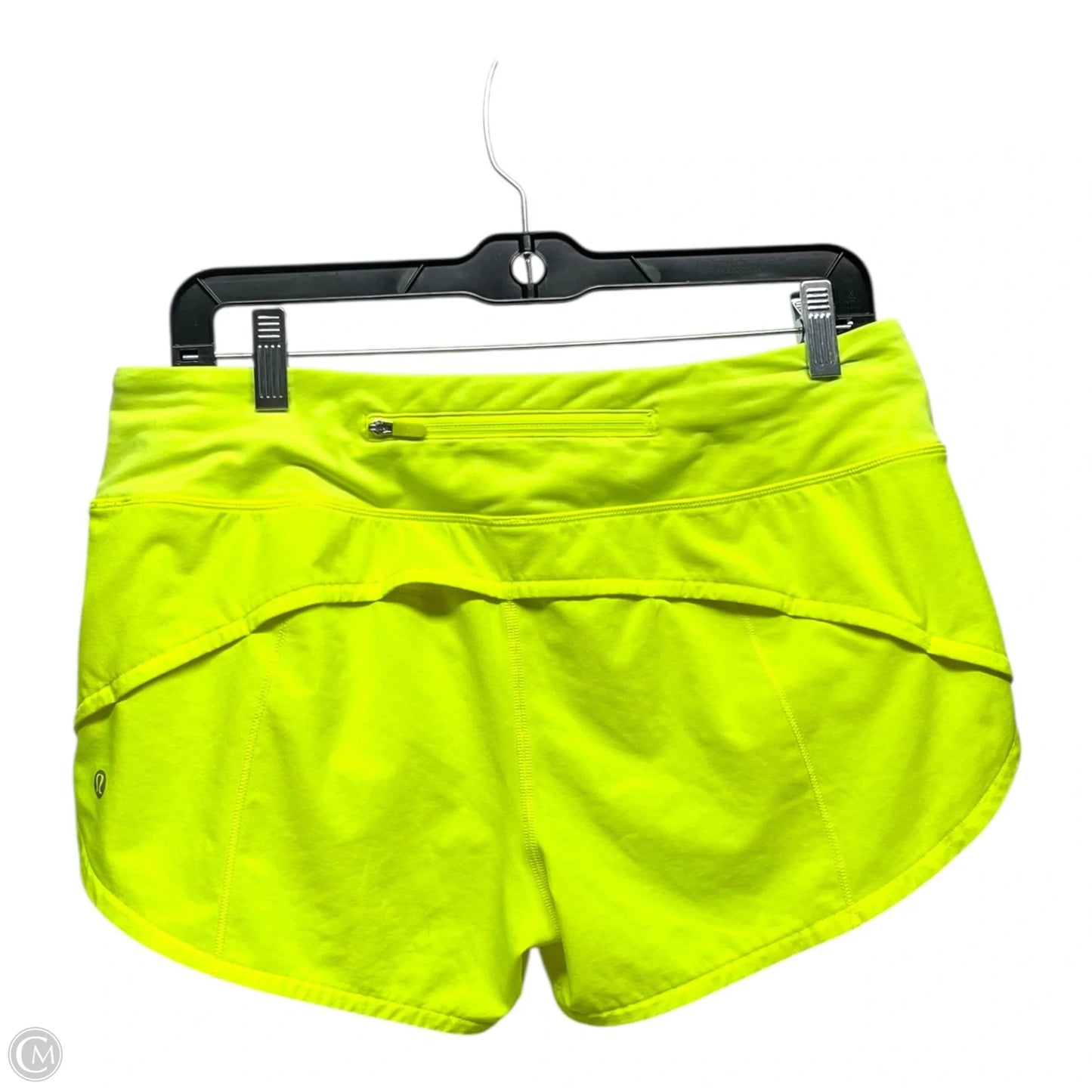 Athletic Shorts By Lululemon In Yellow, Size: 8