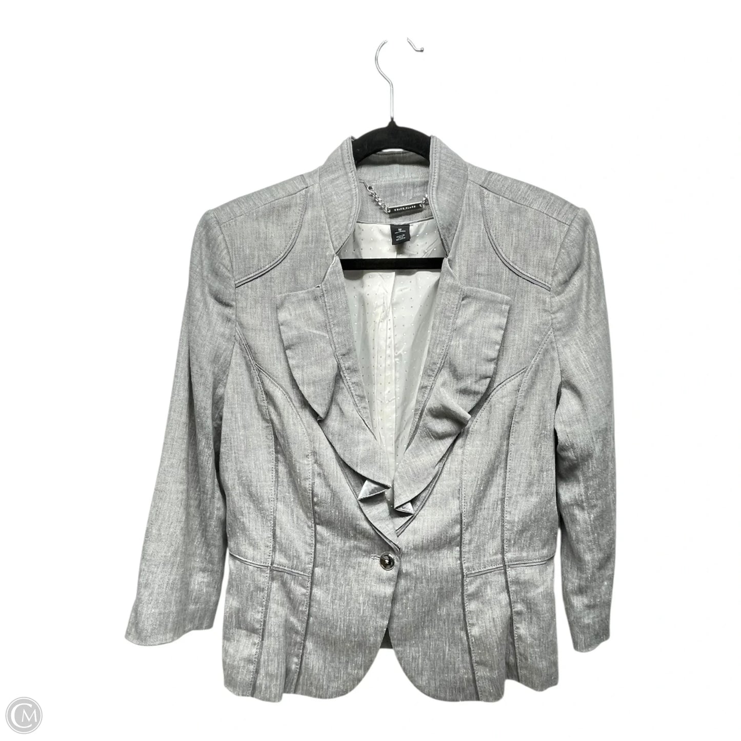 Blazer By White House Black Market In Grey, Size: 12