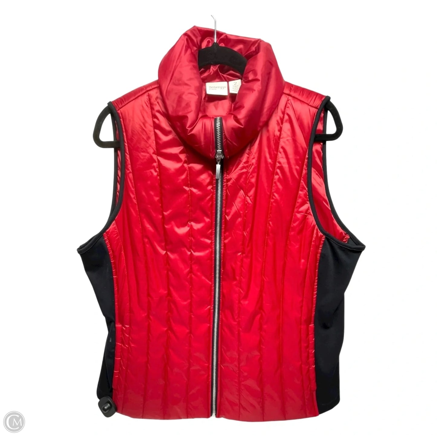Vest Puffer & Quilted By Chicos In Red, Size: L
