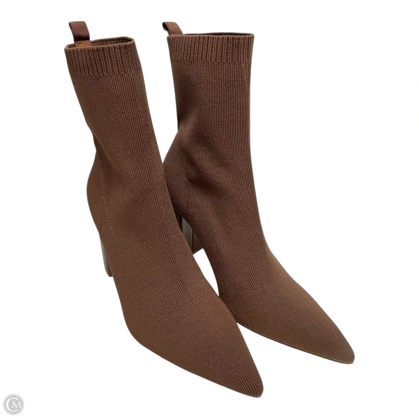 Boots Ankle Heels By Liliana In Brown, Size: 8.5