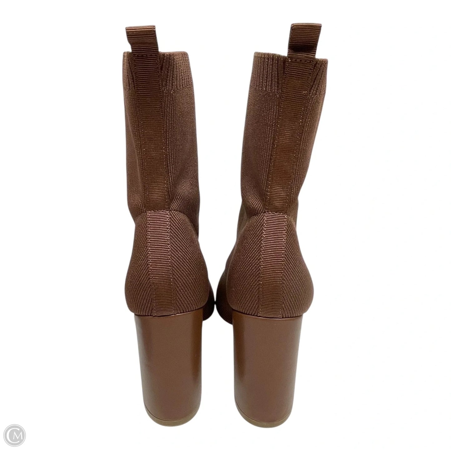 Boots Ankle Heels By Liliana In Brown, Size: 8.5