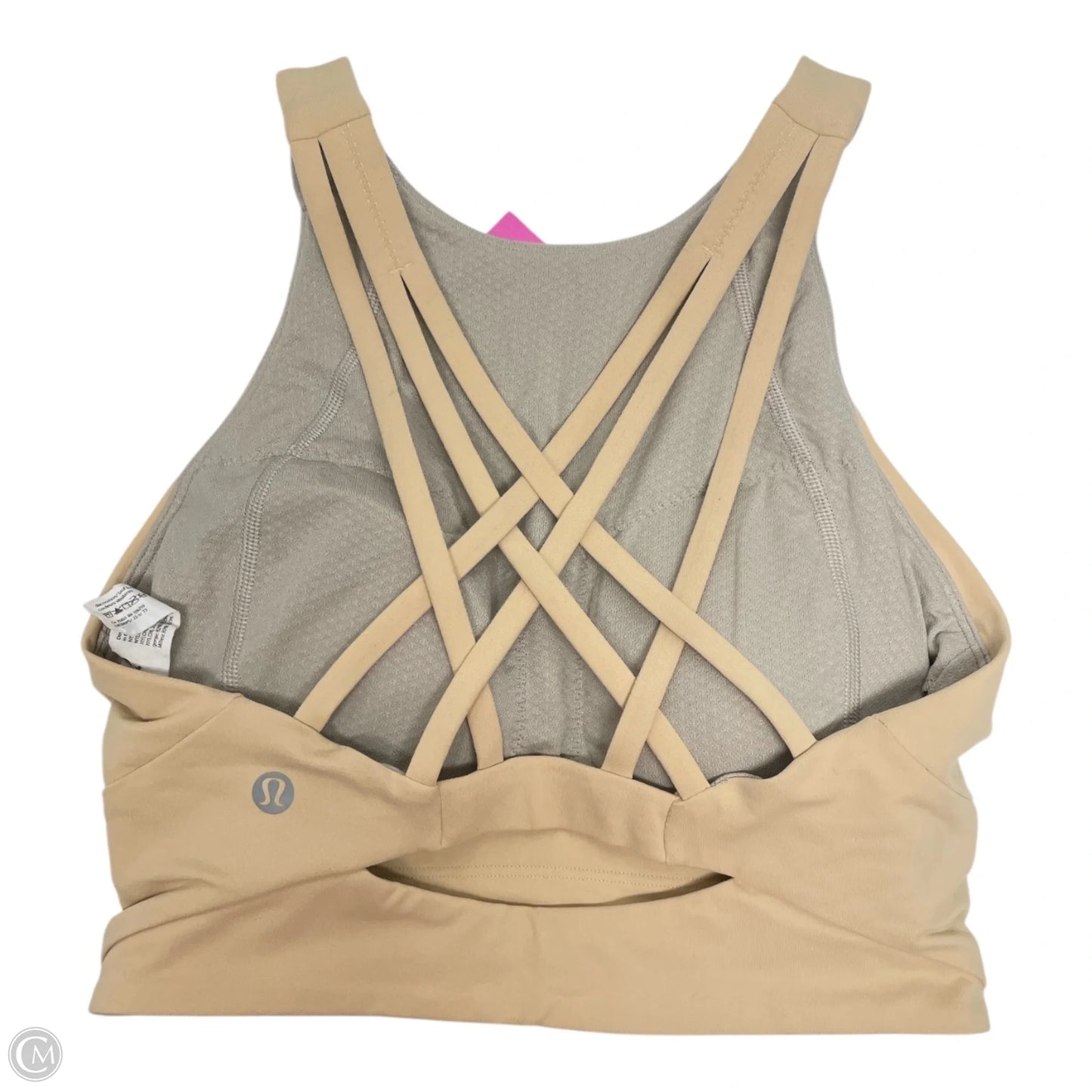 Athletic Bra By Lululemon In Tan, Size: 4