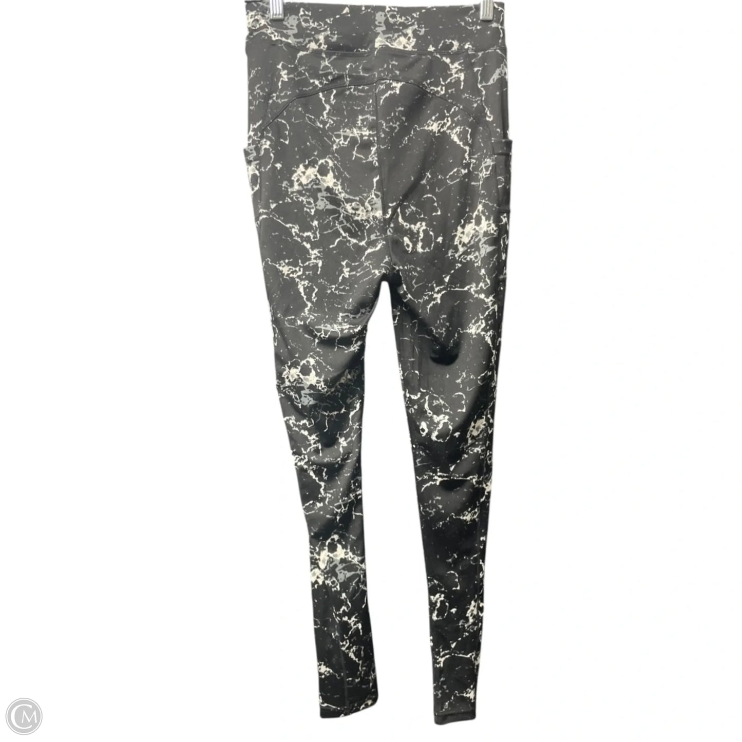 Athletic Leggings By Popfit In Blue & White, Size: L
