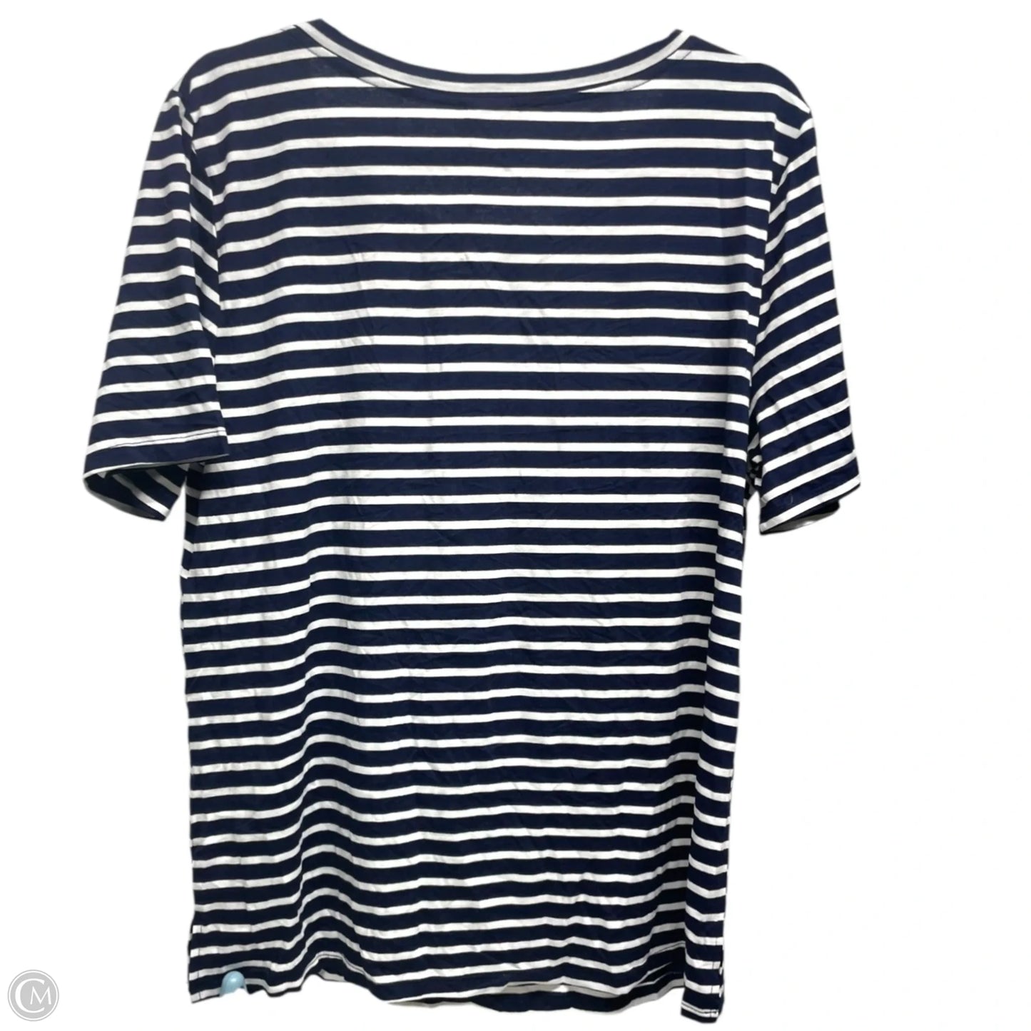 Top Short Sleeve By Jodifl In Striped Pattern, Size: L