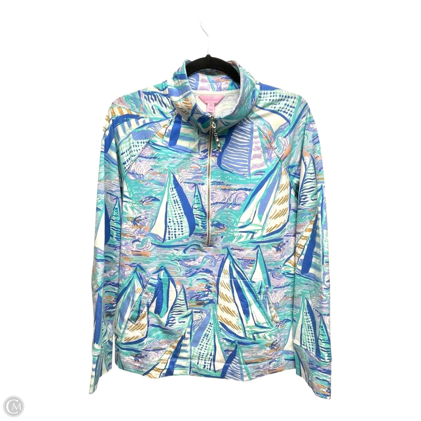 Sweatshirt Designer By Lilly Pulitzer In Nautical Print, Size: M