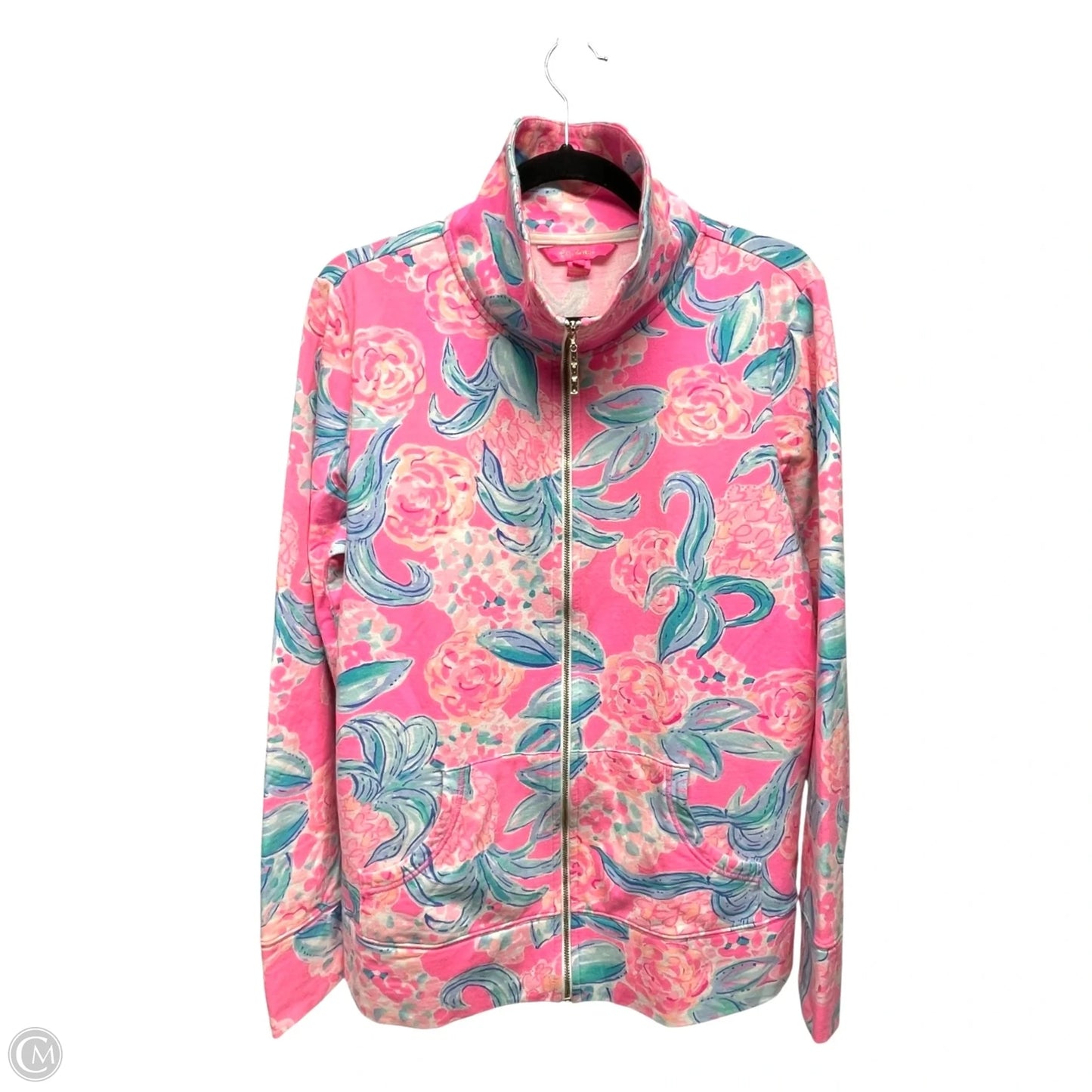 Jacket Designer By Lilly Pulitzer In Floral Print, Size: L