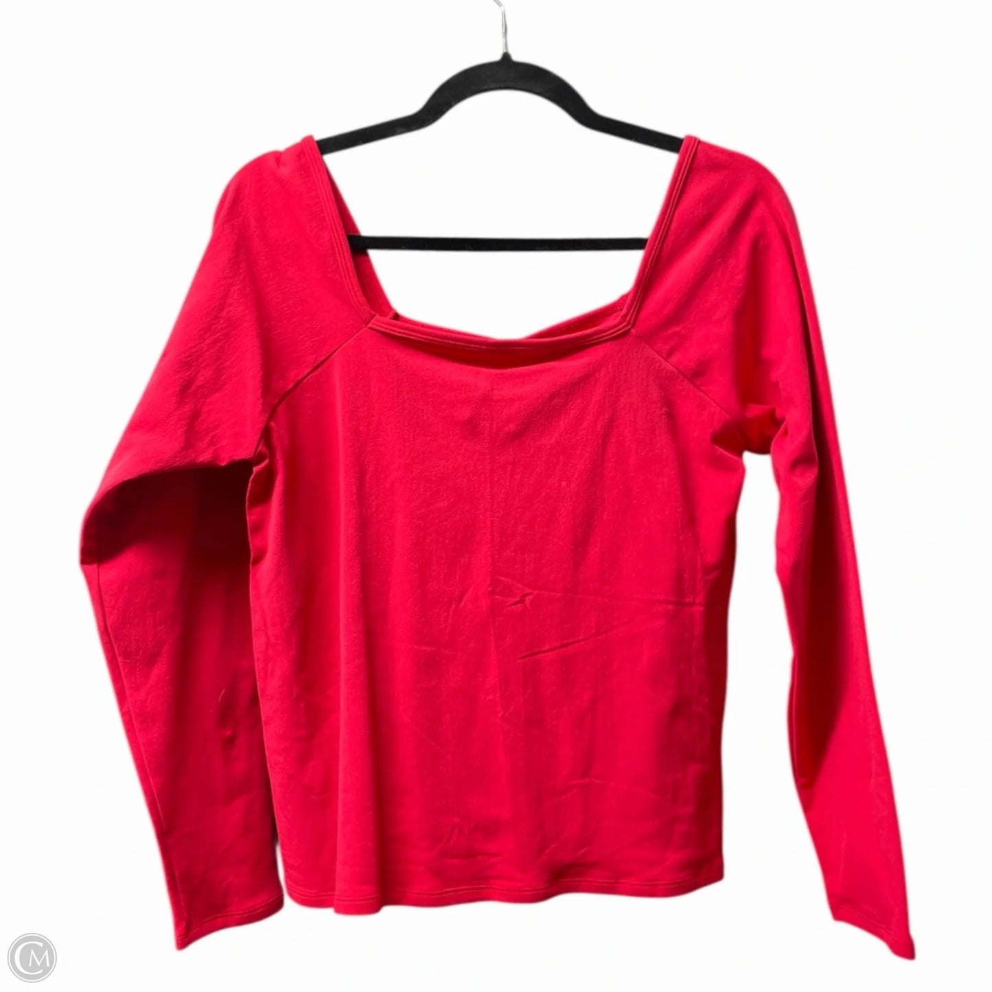 Athletic Top Long Sleeve Crewneck By Fabletics In Red, Size: 3x