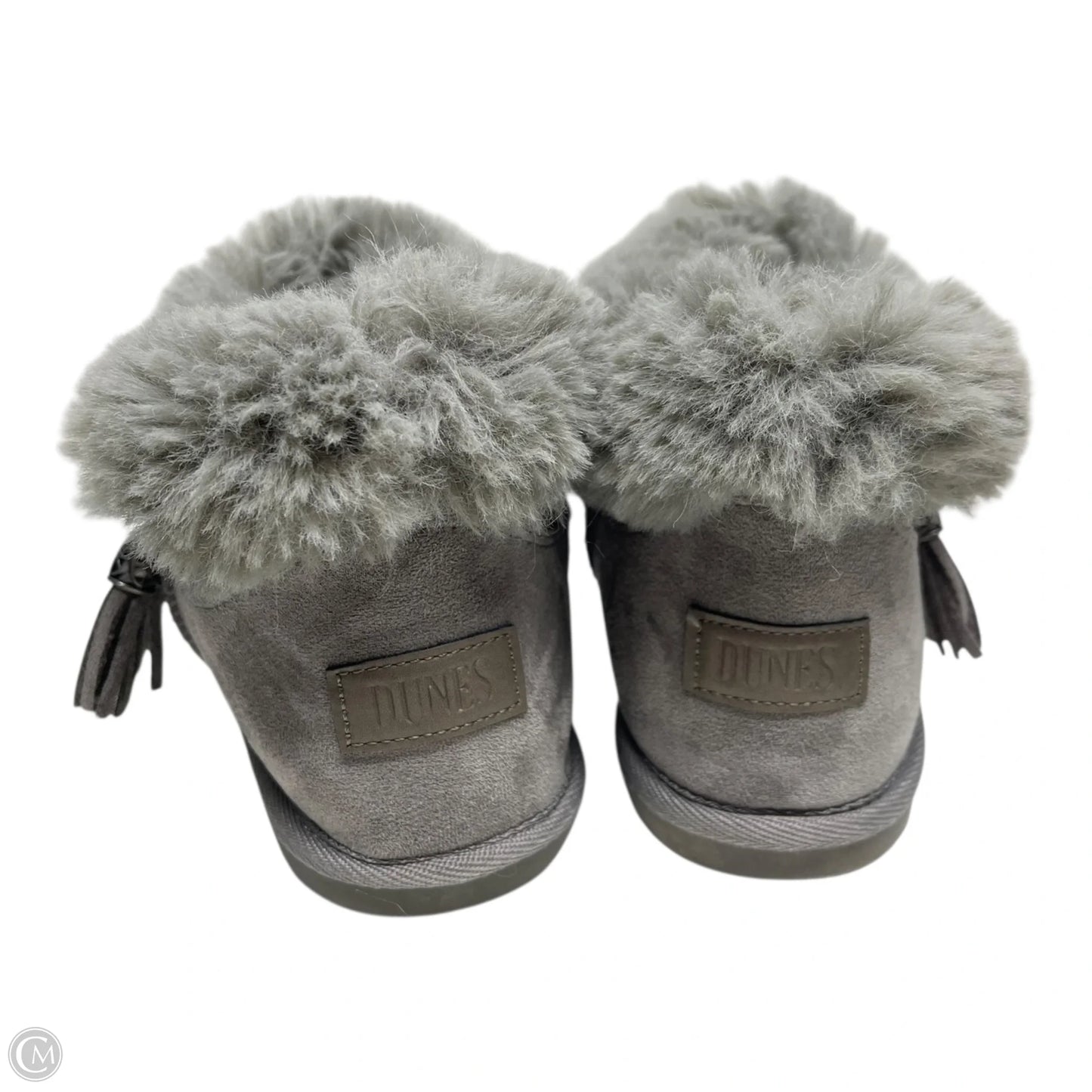 Boots Ankle Flats By Clothes Mentor In Grey, Size: 9