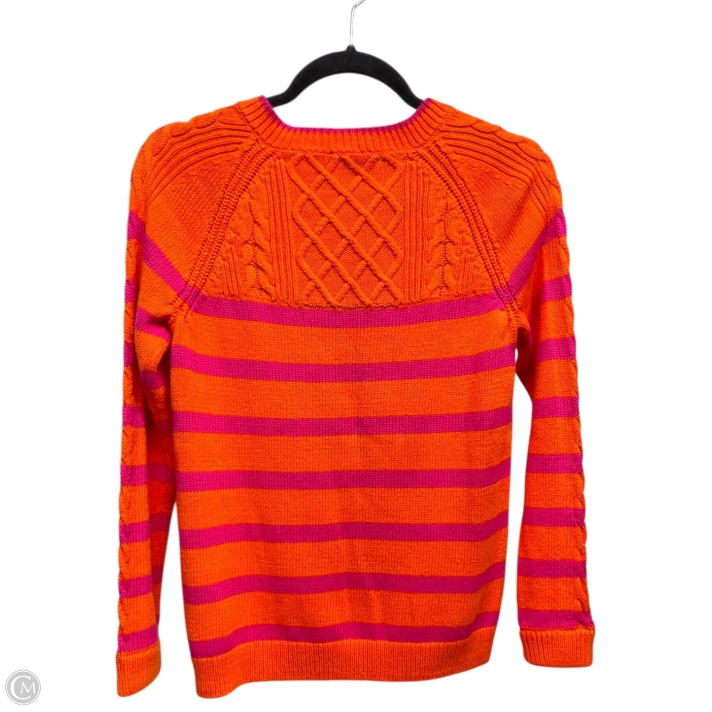 Sweater By Talbots In Orange & Pink, Size: Sp