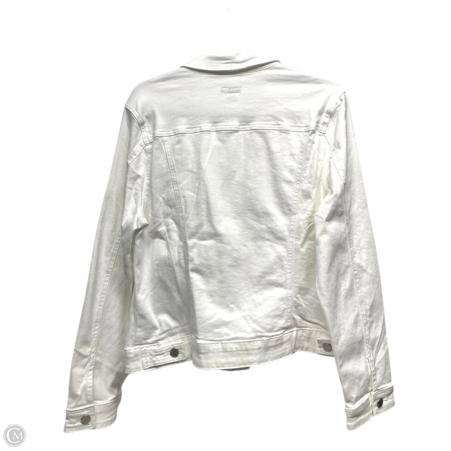 Jacket Denim By Izod In White, Size: Xl
