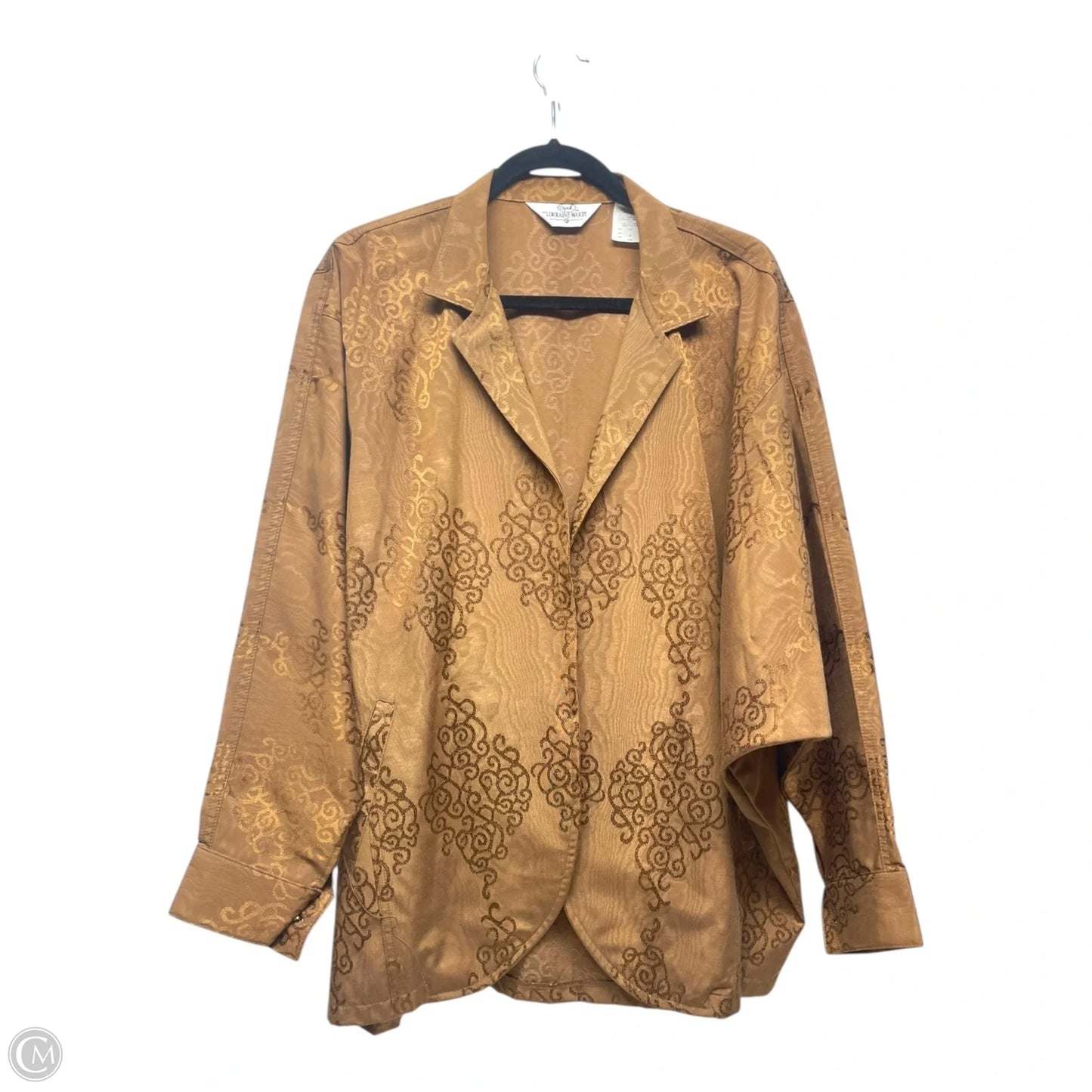 Blazer By Cache In Brown & Gold, Size: M