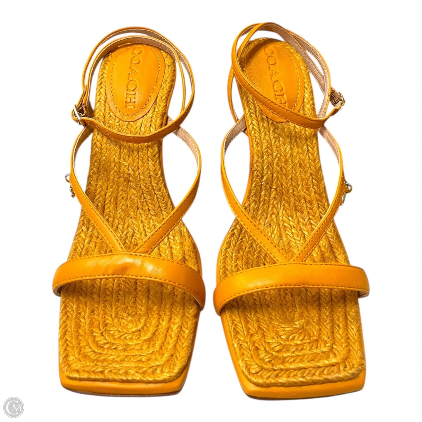 Shoes Designer By Coach In Orange, Size: 8