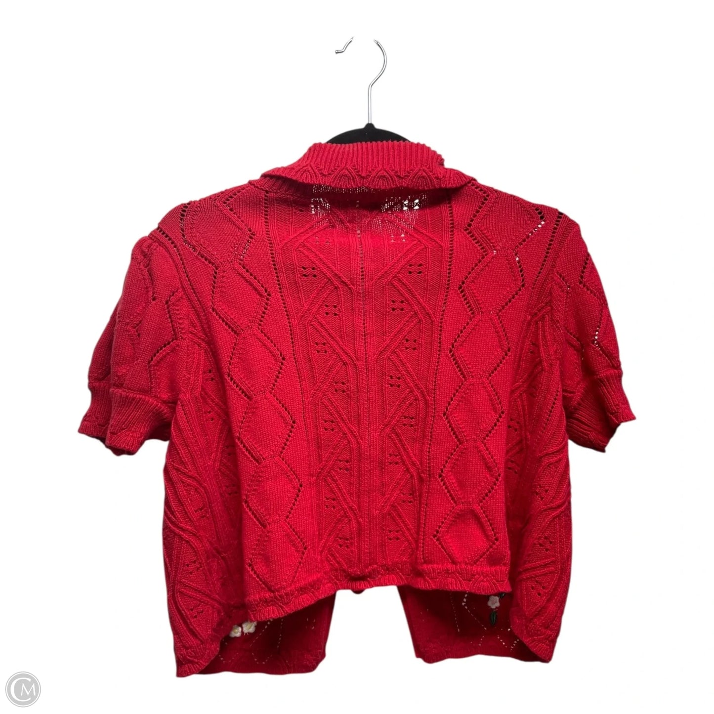 Cardigan By Clothes Mentor In Red, Size: Xl