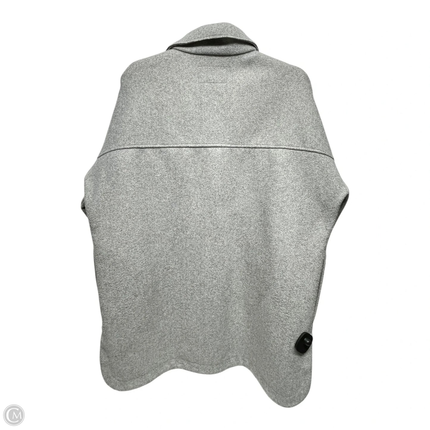 Jacket Shirt By Banana Republic In Grey, Size: L