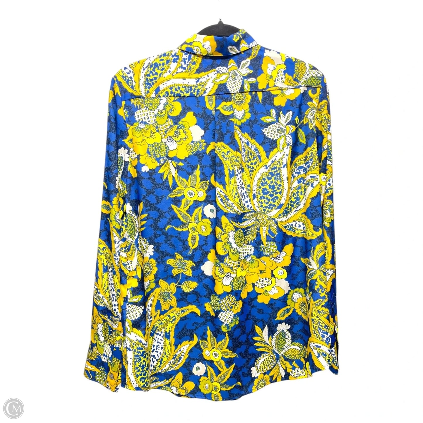 Top Long Sleeve By Banana Republic In Floral Print, Size: M