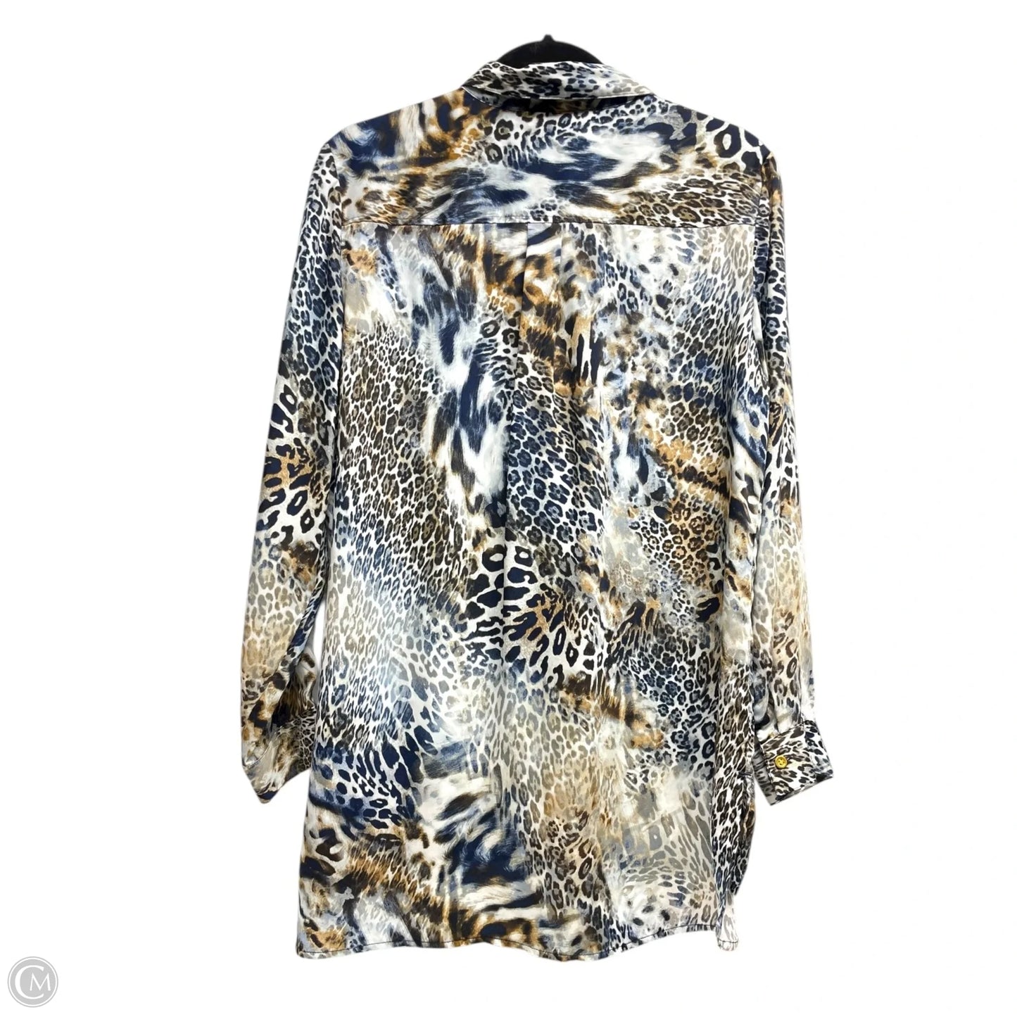Top Long Sleeve By Chicos In Animal Print, Size: M