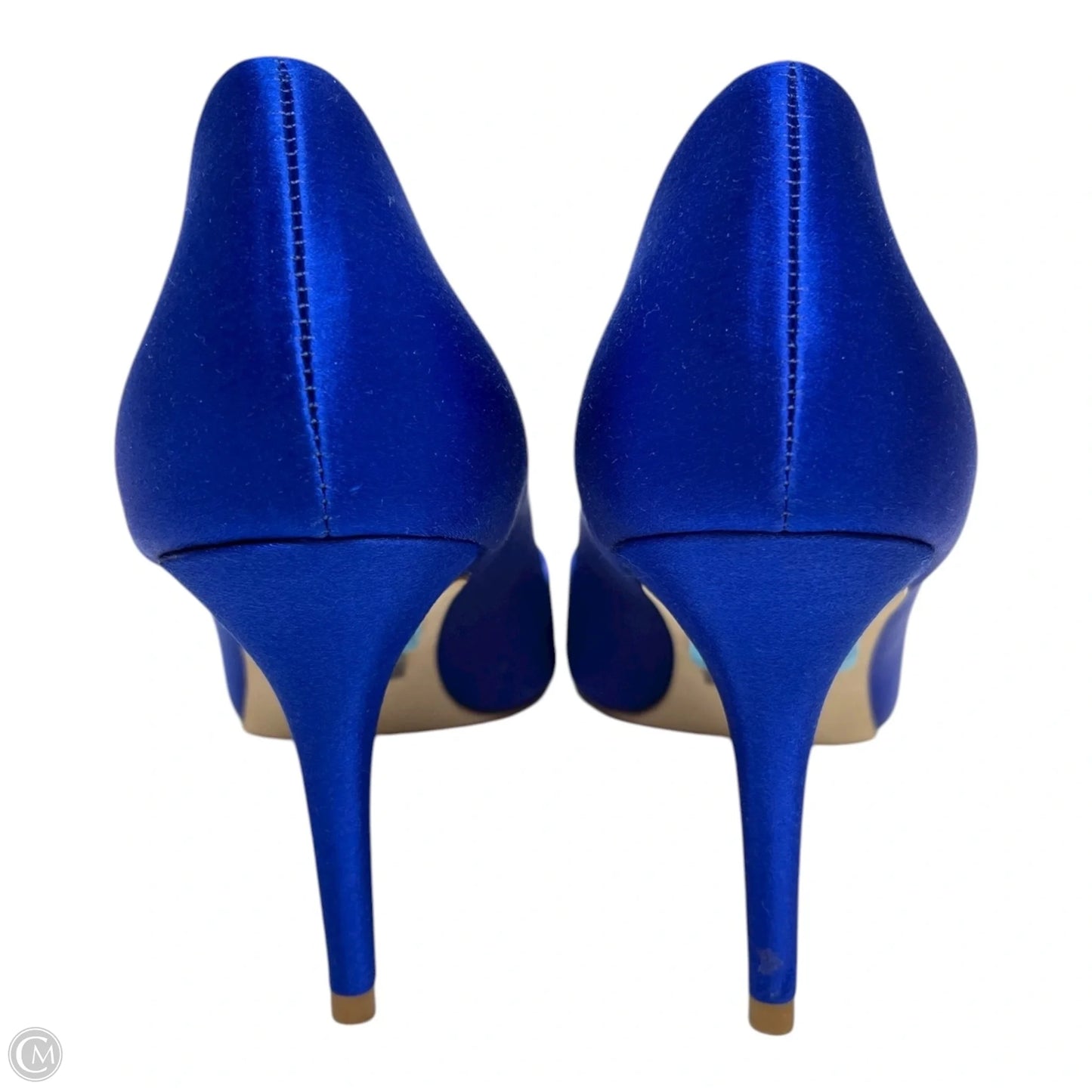 Shoes Heels Stiletto By Badgley Mischka In Blue & Silver, Size: 6.5