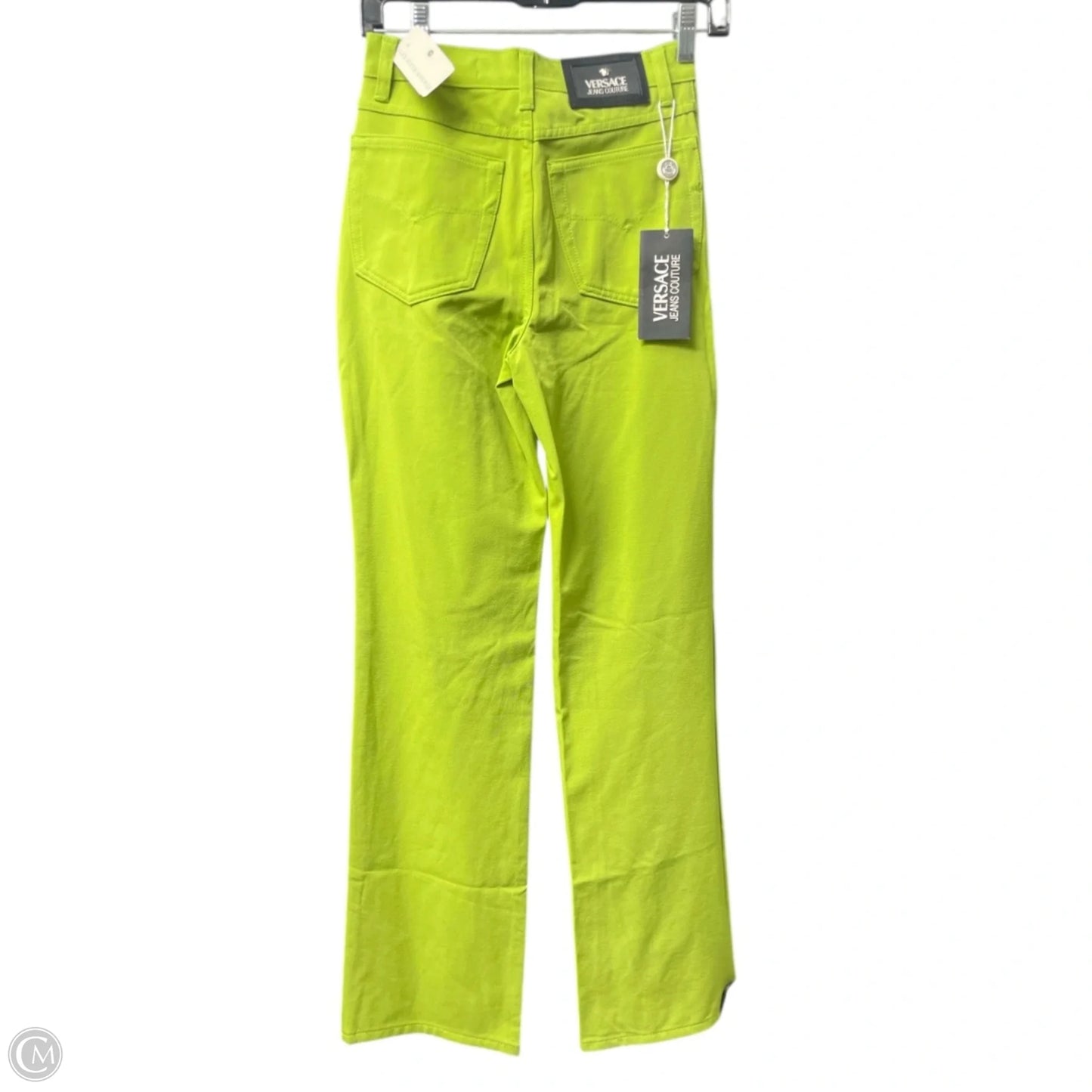 Pants Luxury Designer By Versace In Green, Size: 2