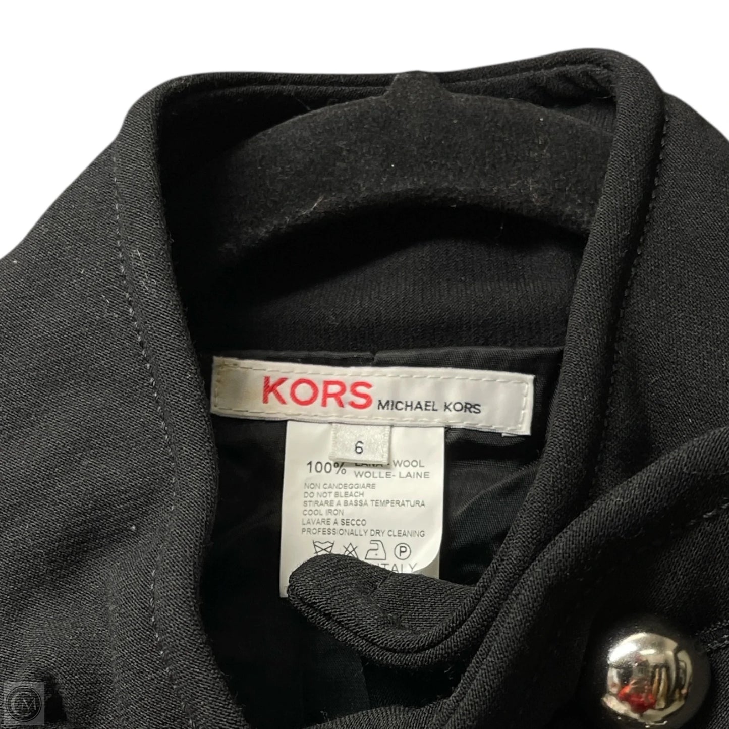 Coat Designer By Michael Kors In Black, Size: 6